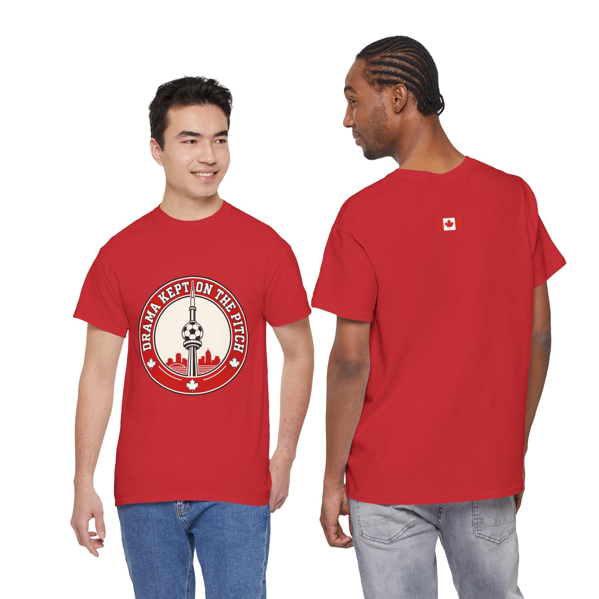 FIFA World Cup 2026 T-Shirt — oryggy "Drama Kept on the Pitch" Canadian Fan Tee