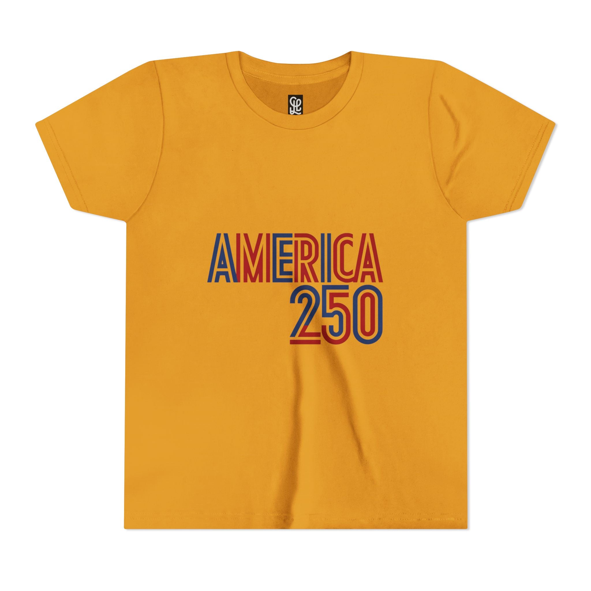 America 250 Youth Tee | Patriotic USA Flag Independence Day