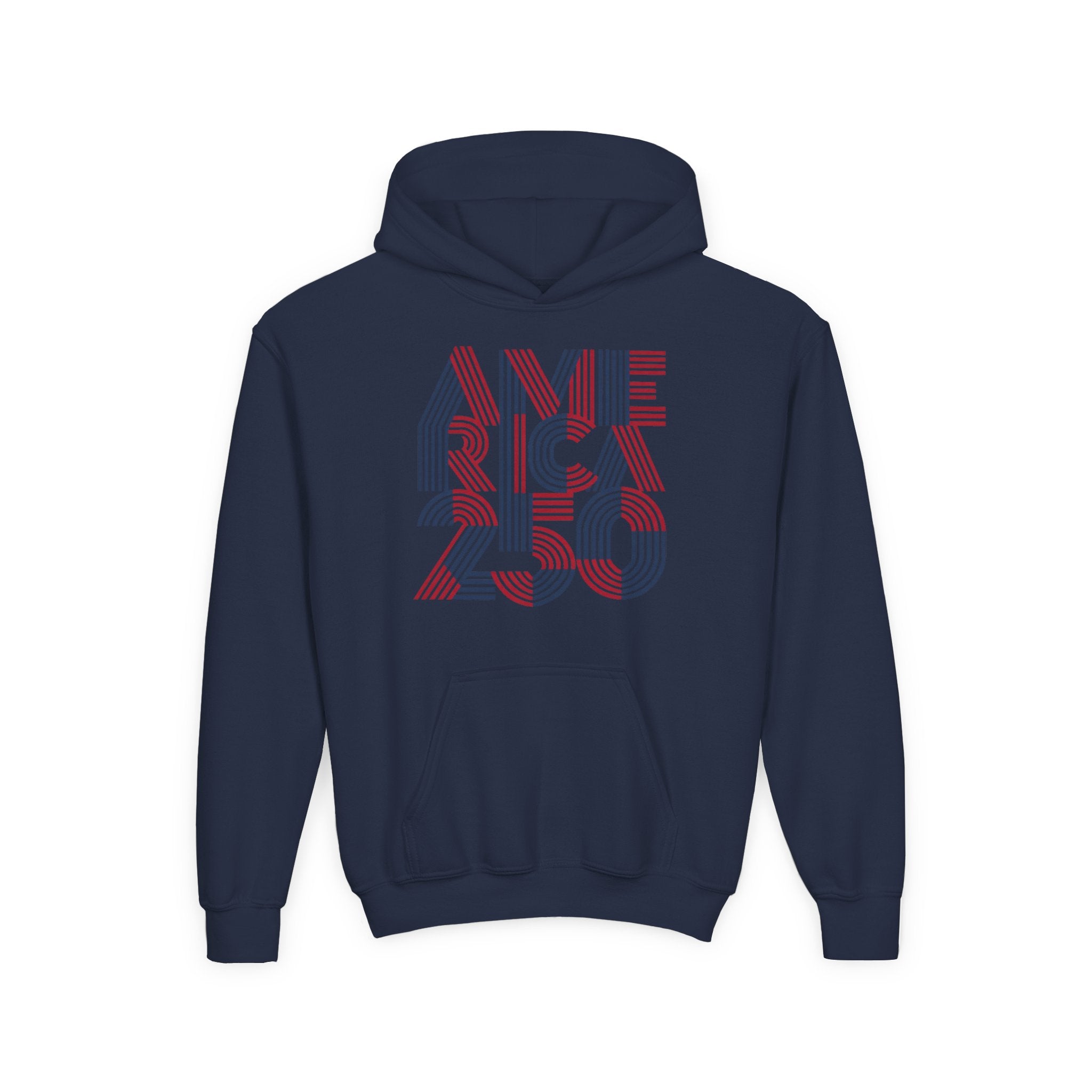 America 250 Hoodie | Patriotic Retro Typography, 250th Anniversary