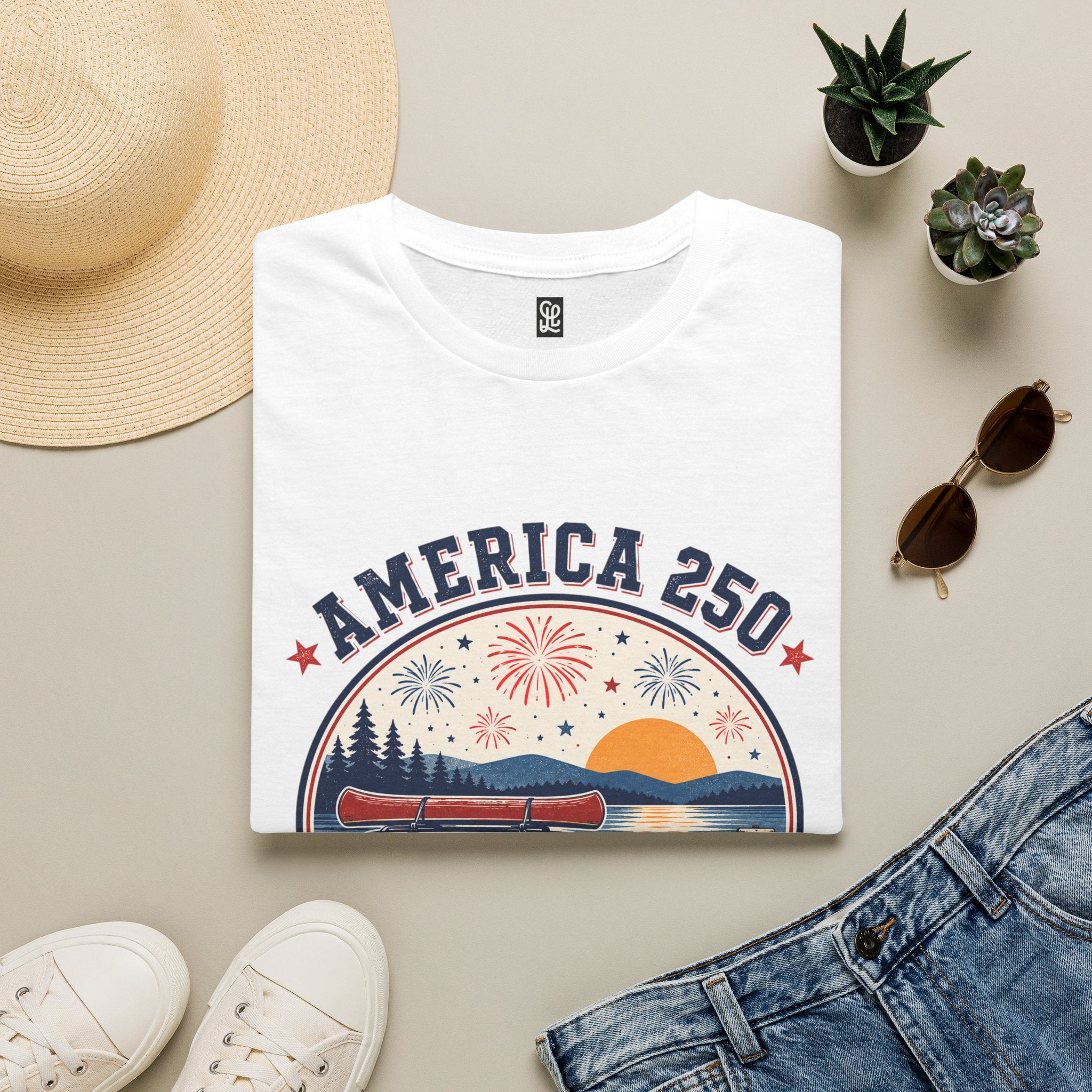 oryggy - america-250-fourth-of-july-t-shirt-patriotic-fireworks-sunset-tee - Vintage Patriotic Apparel