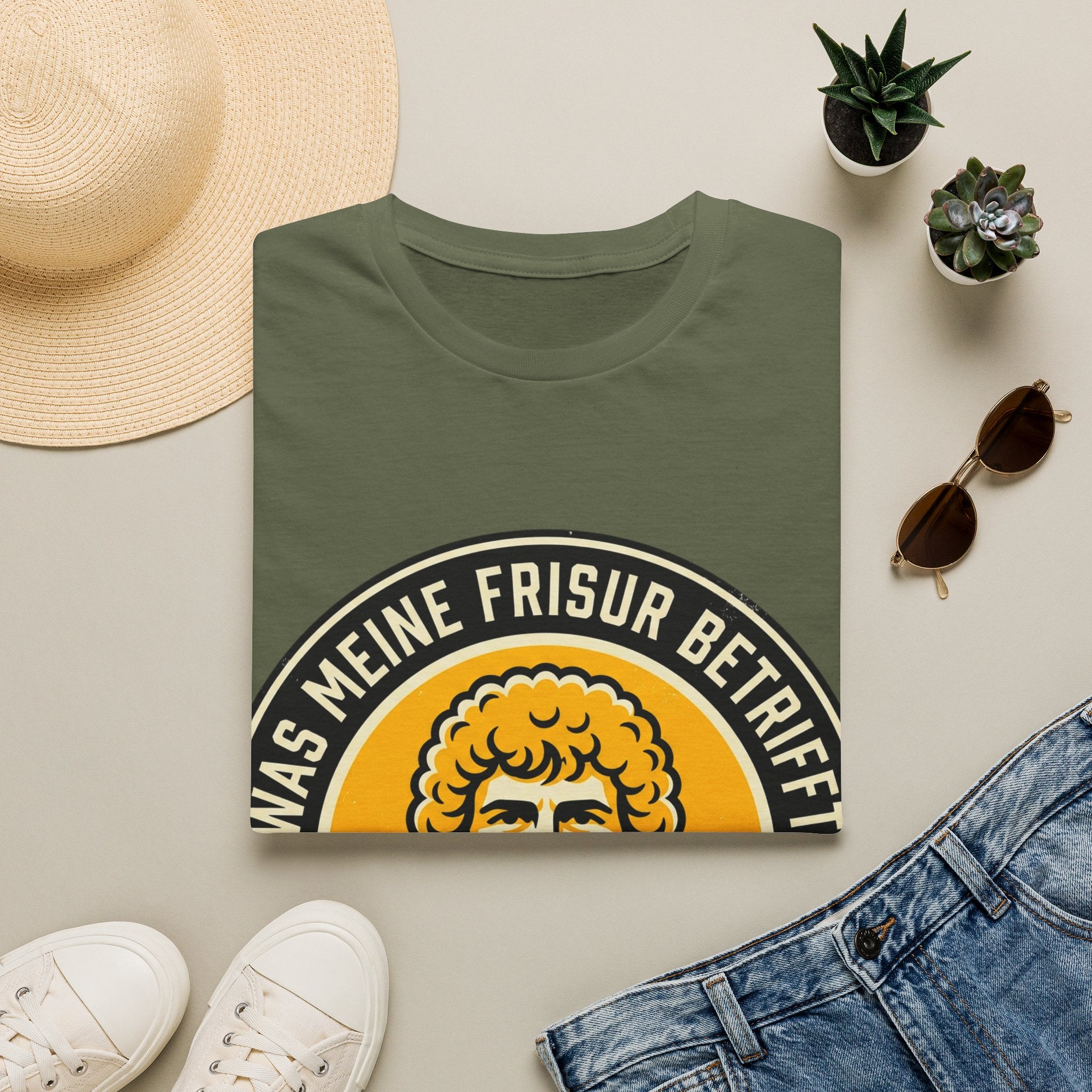 Was meine Frisur betrifft T‑Shirt – Vintage Fußballer Design