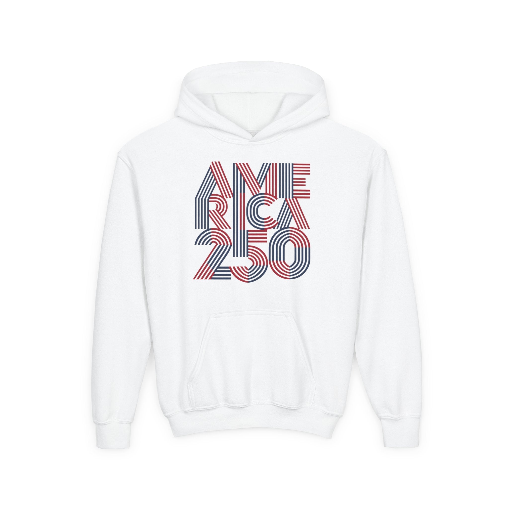 America 250 Hoodie | Patriotic Retro Typography, 250th Anniversary