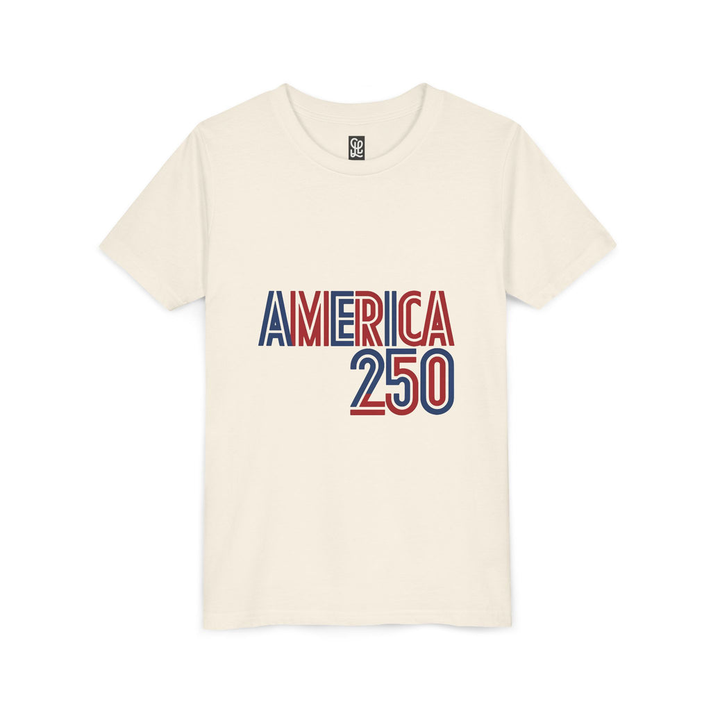 America 250 Youth Tee | Patriotic USA Flag Independence Day