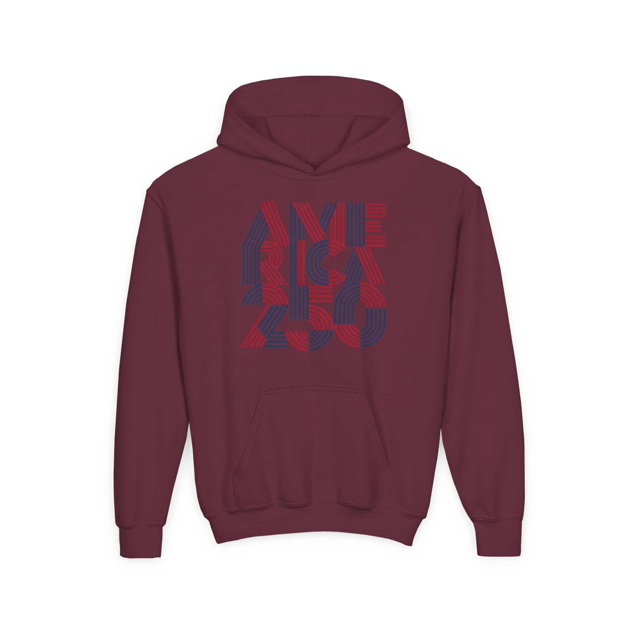 America 250 Hoodie | Patriotic Retro Typography, 250th Anniversary