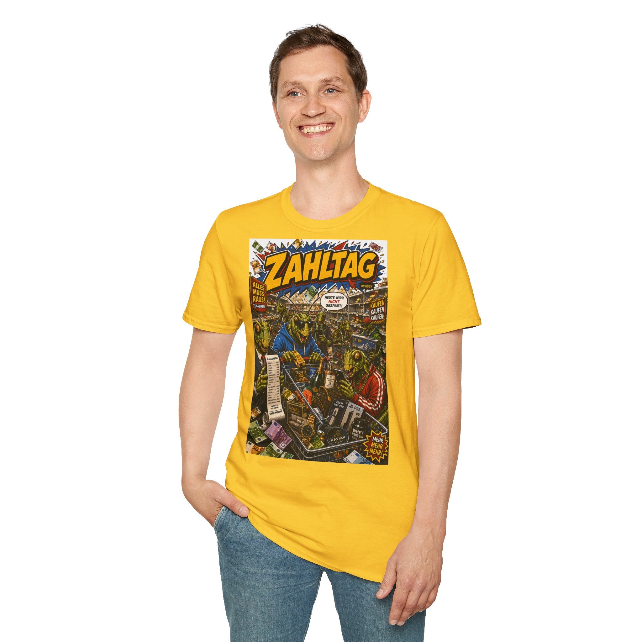 oryggy Originals Summer line T-Shirt — 'Zahltag' Comic Horror Graphic Tee
