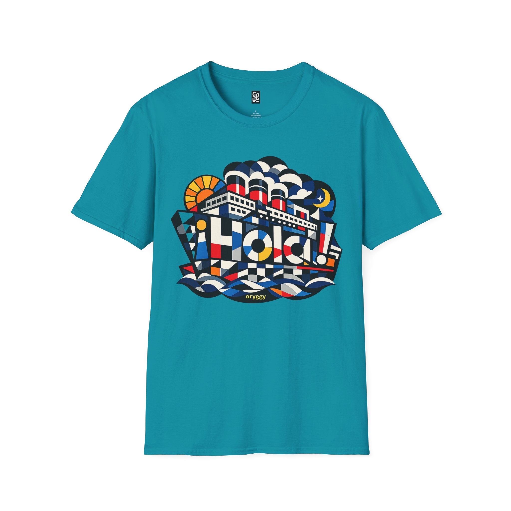 oryggy Originals Summer line T-Shirt — ¡Hola! Retro Nautical Cruise Ship Graphic