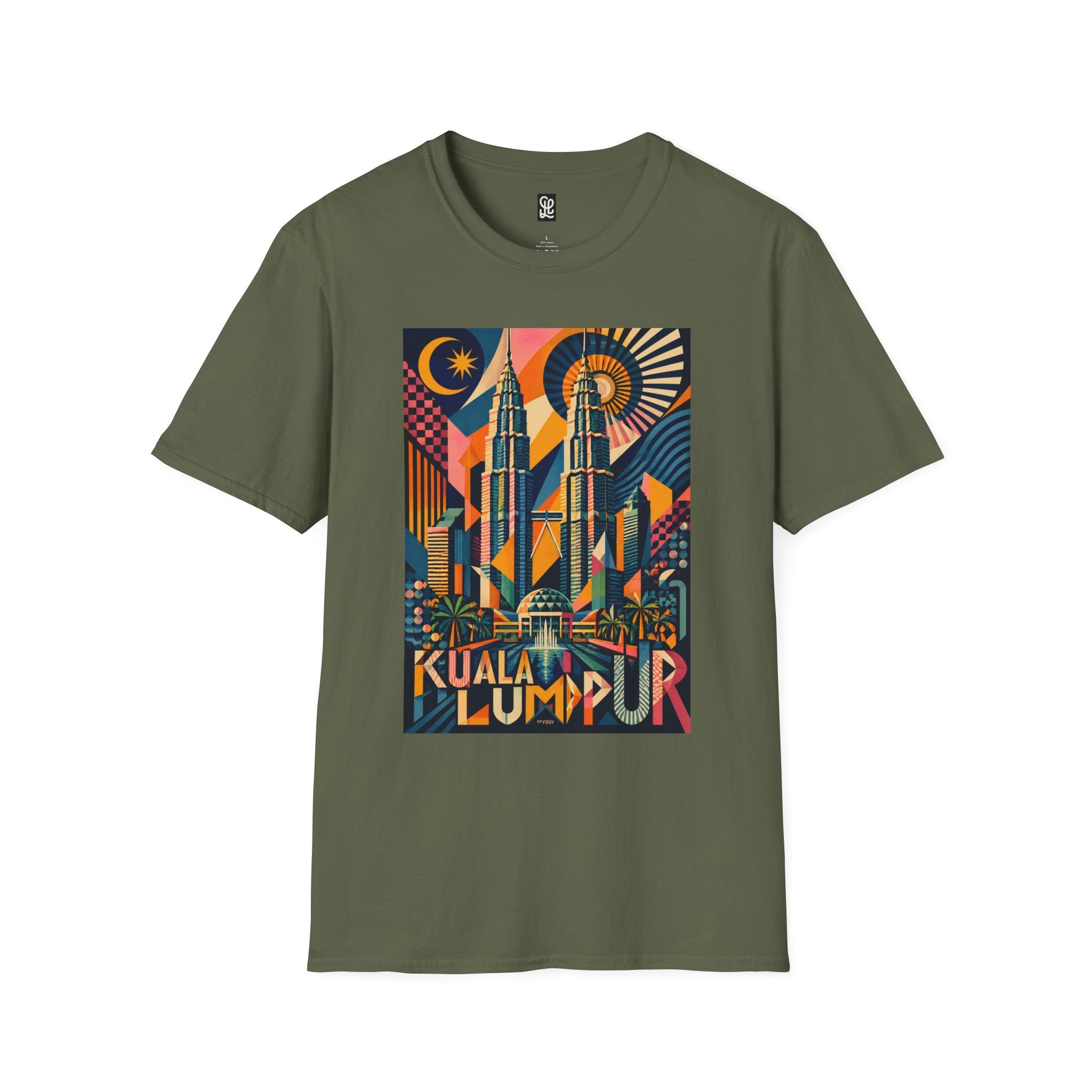 oryggy Originals Summer line Kuala Lumpur Poster Tee — Retro Petronas Towers Graphic T-Shirt