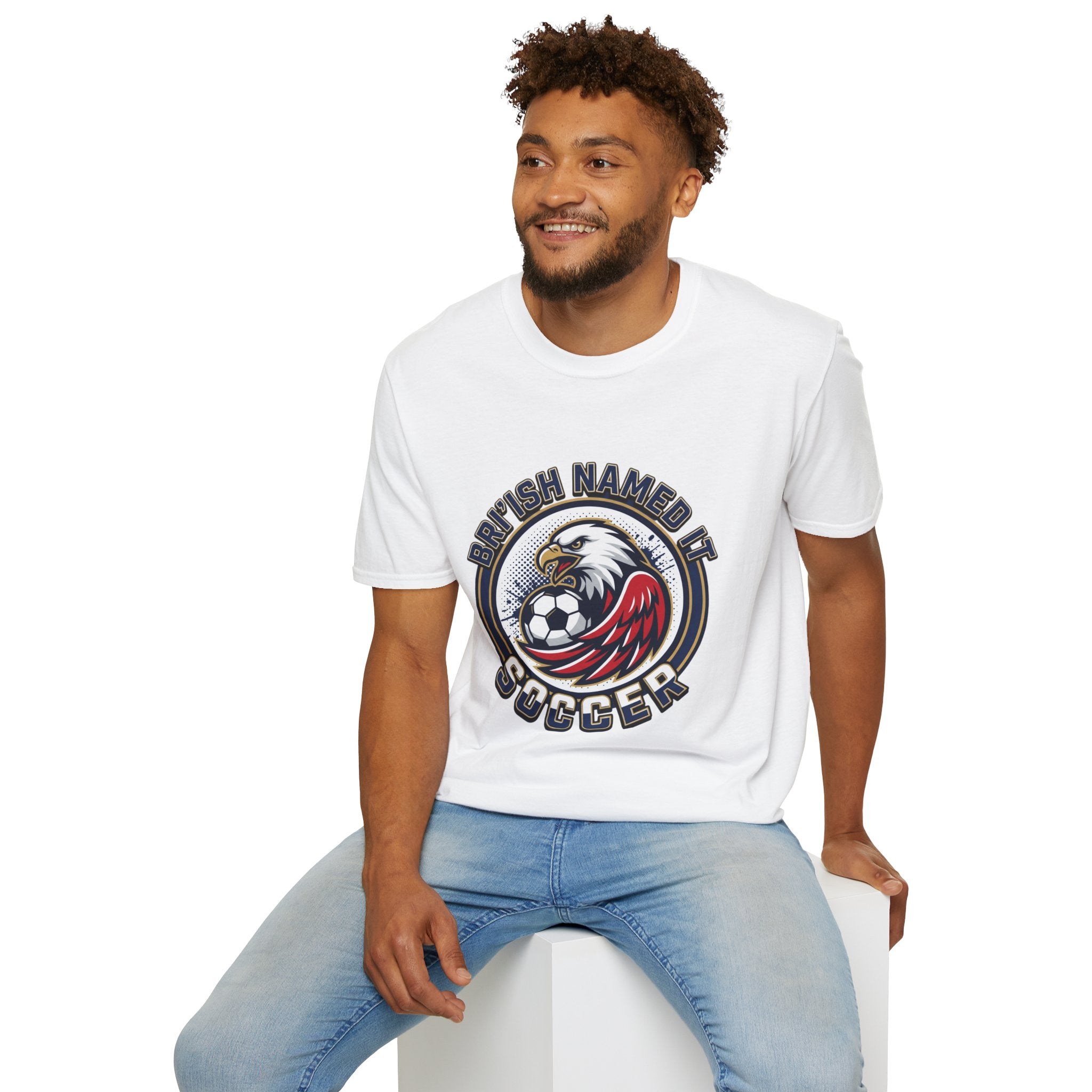 FIFA 2026 Soccer Eagle T-Shirt — "Bri'ish Named It Soccer" Vintage Soccer Graphic Tee