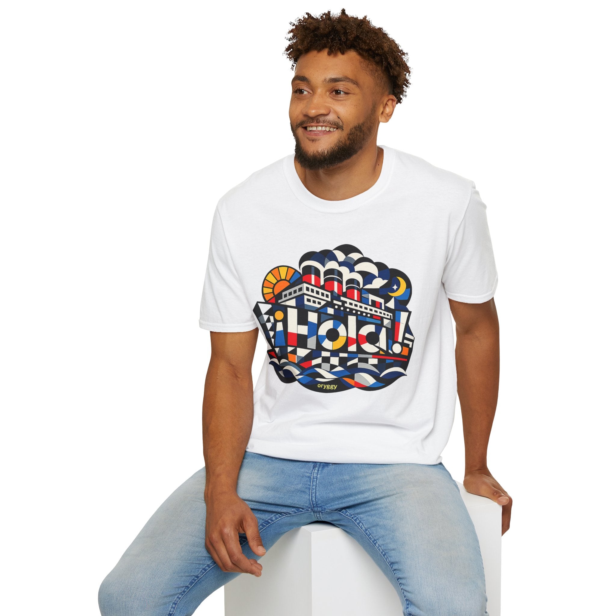 oryggy Originals Summer line T-Shirt — ¡Hola! Retro Nautical Cruise Ship Graphic