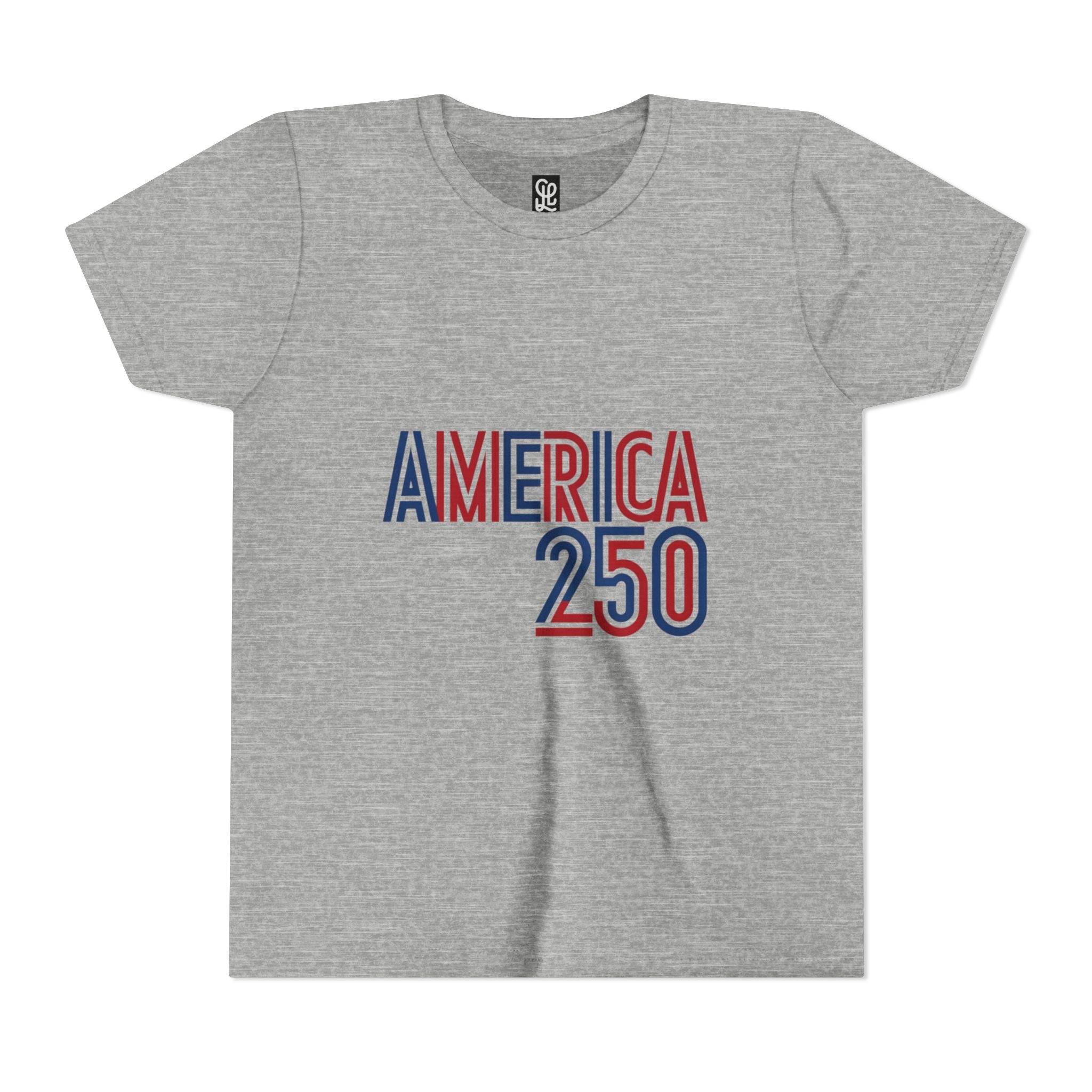 America 250 Youth Tee | Patriotic USA Flag Independence Day