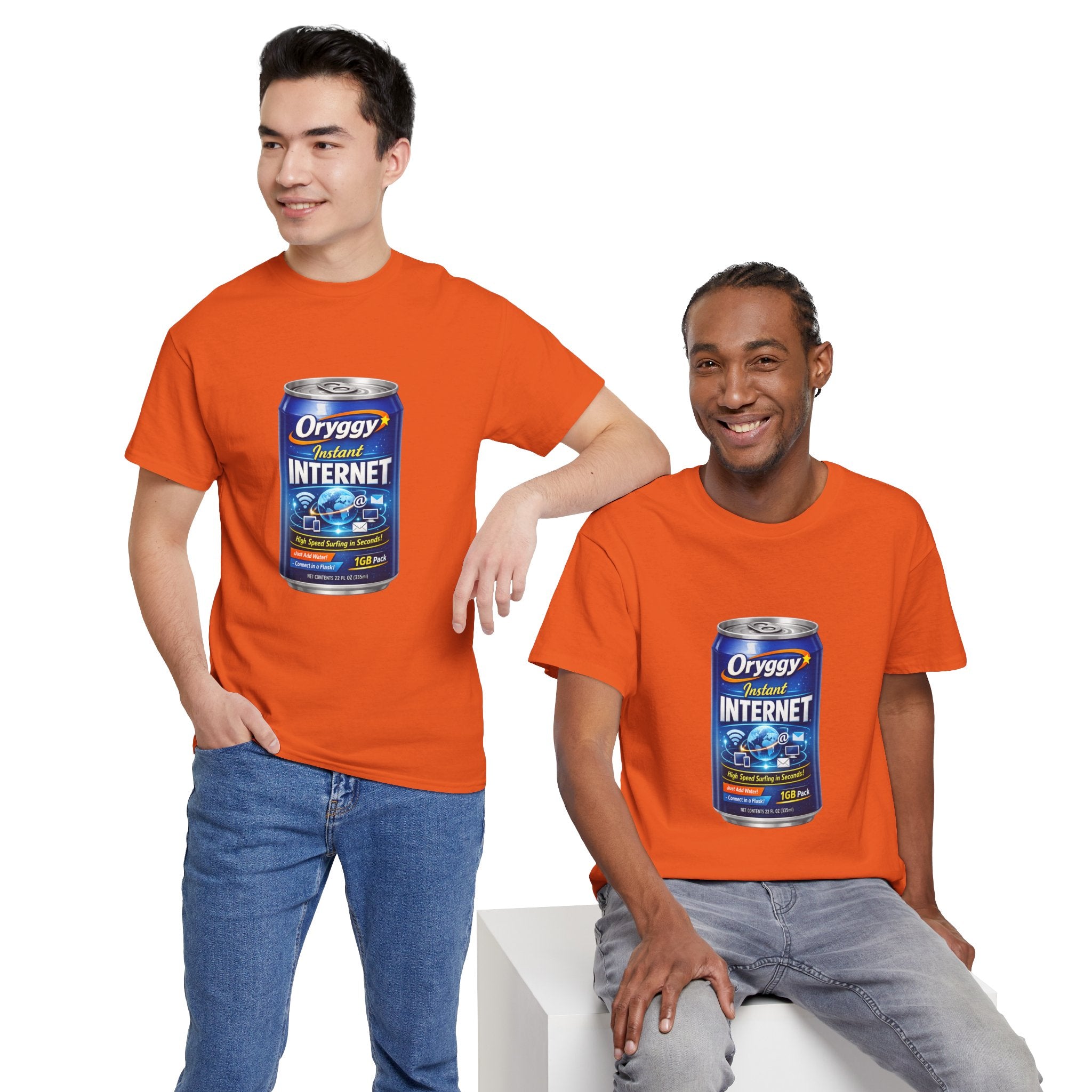 oryggy Originals Summer line Canned Internet Tee — Retro Can Graphic T-Shirt