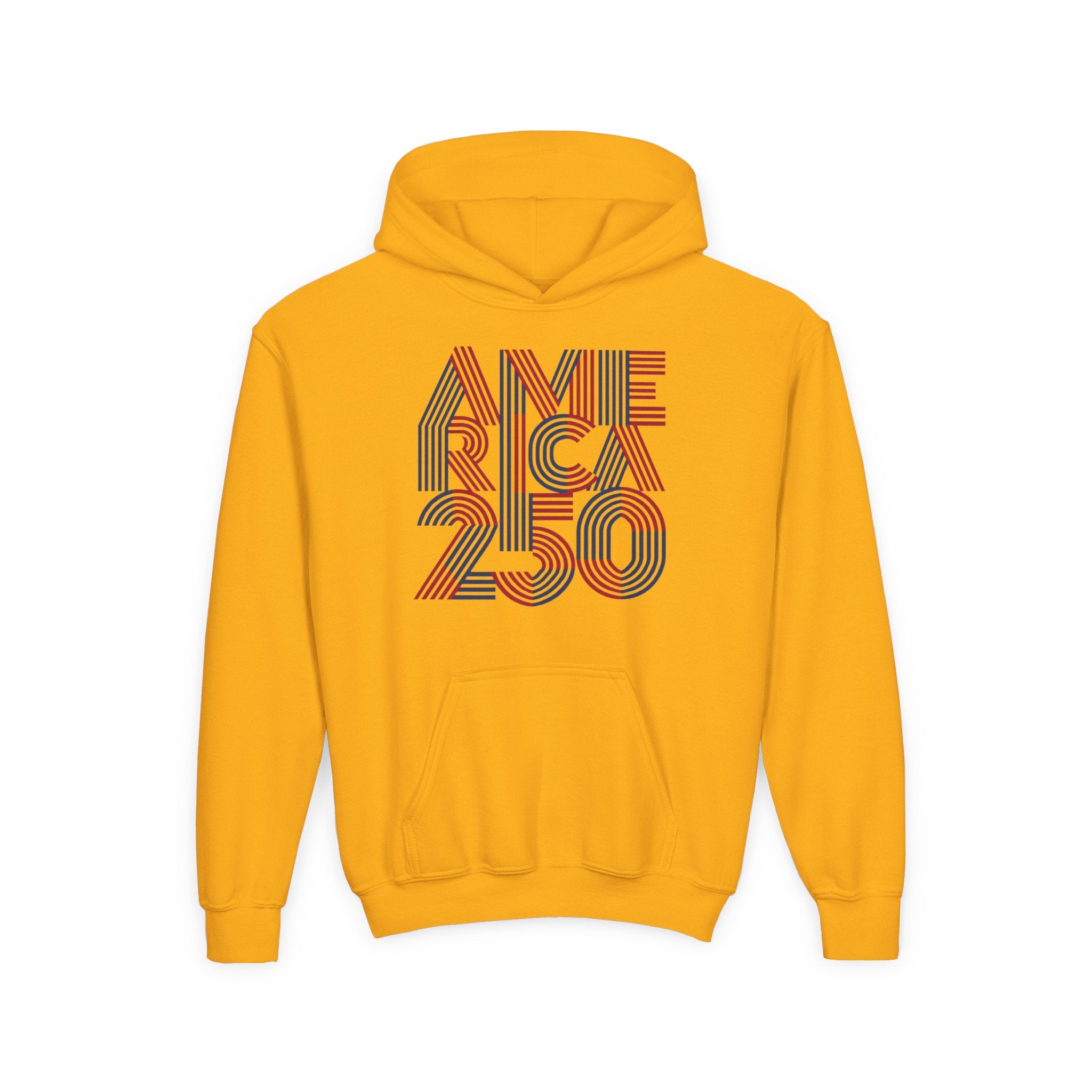 America 250 Hoodie | Patriotic Retro Typography, 250th Anniversary