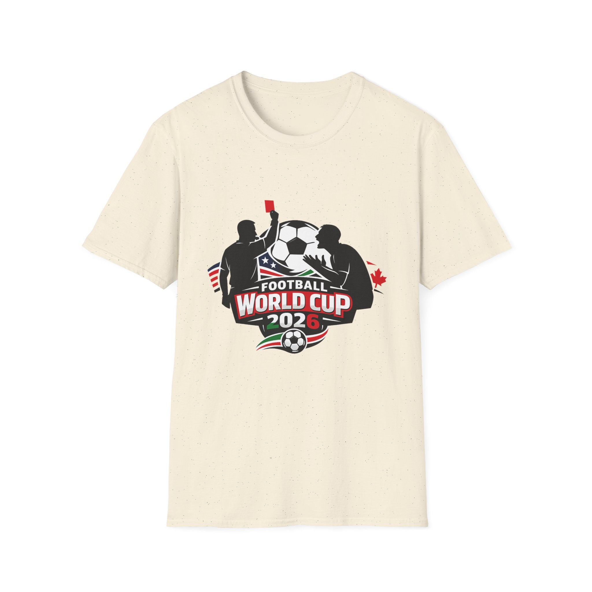 FIFA World Cup 2026 Soccer T-Shirt — Football Referee Red Card Design - Oryggy
