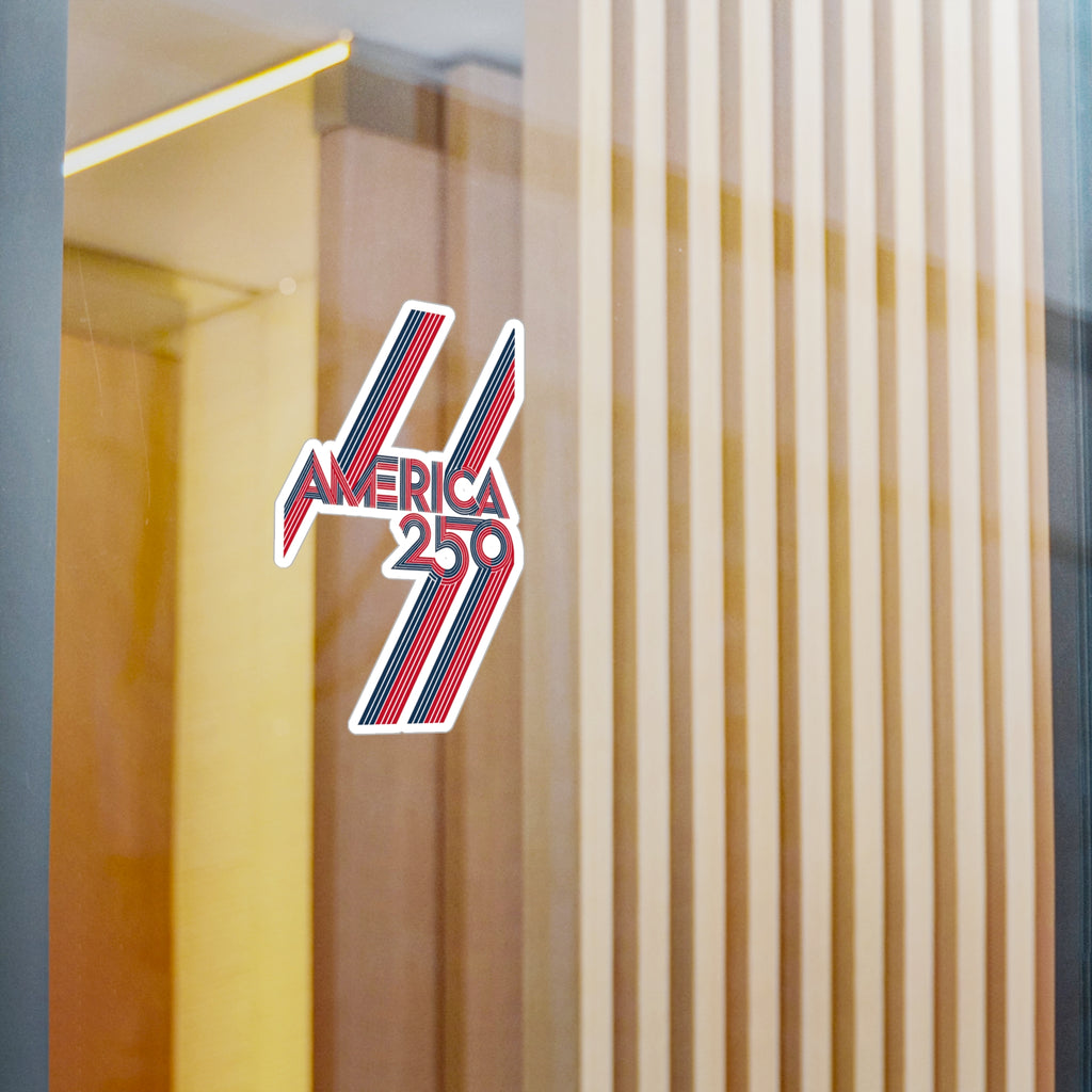 America 250 Retro Stripes Sticker | Kiss-Cut Vinyl Decal