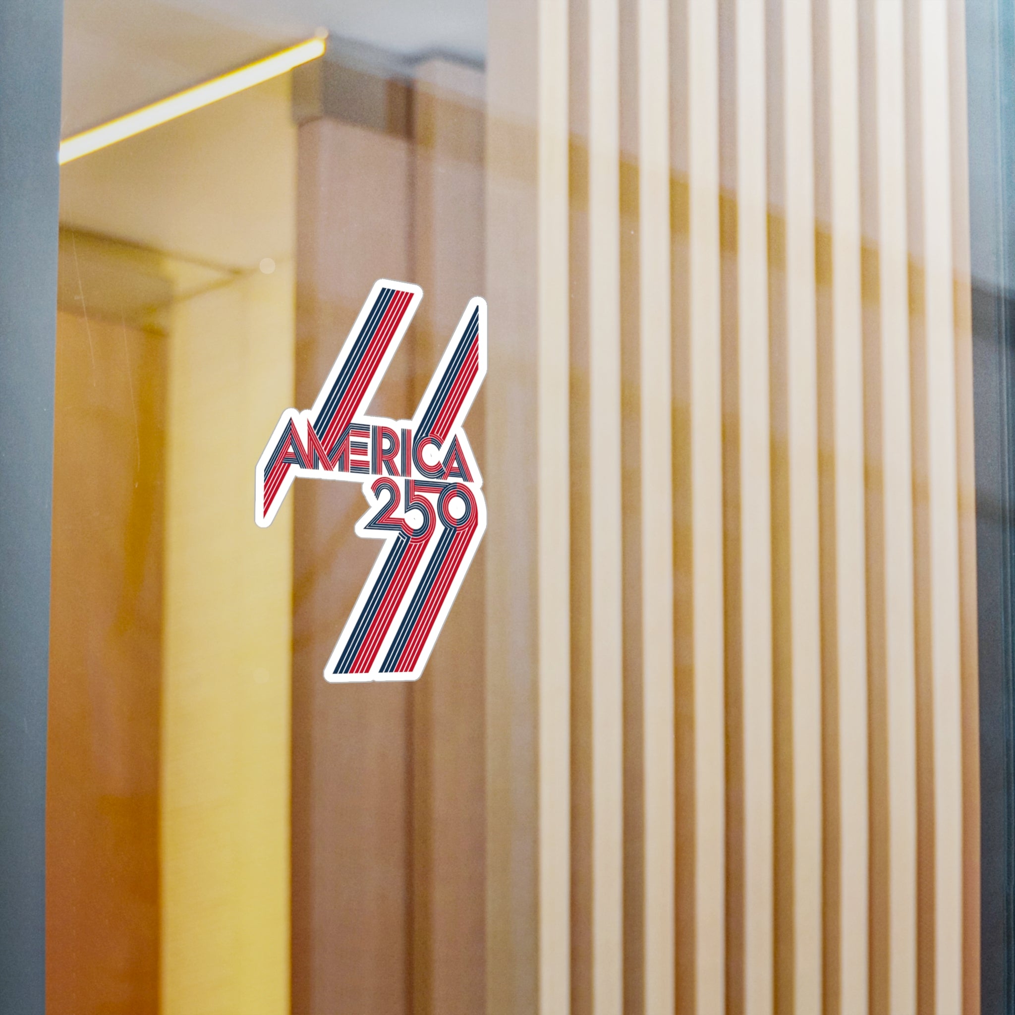 America 250 Retro Stripes Sticker | Kiss-Cut Vinyl Decal