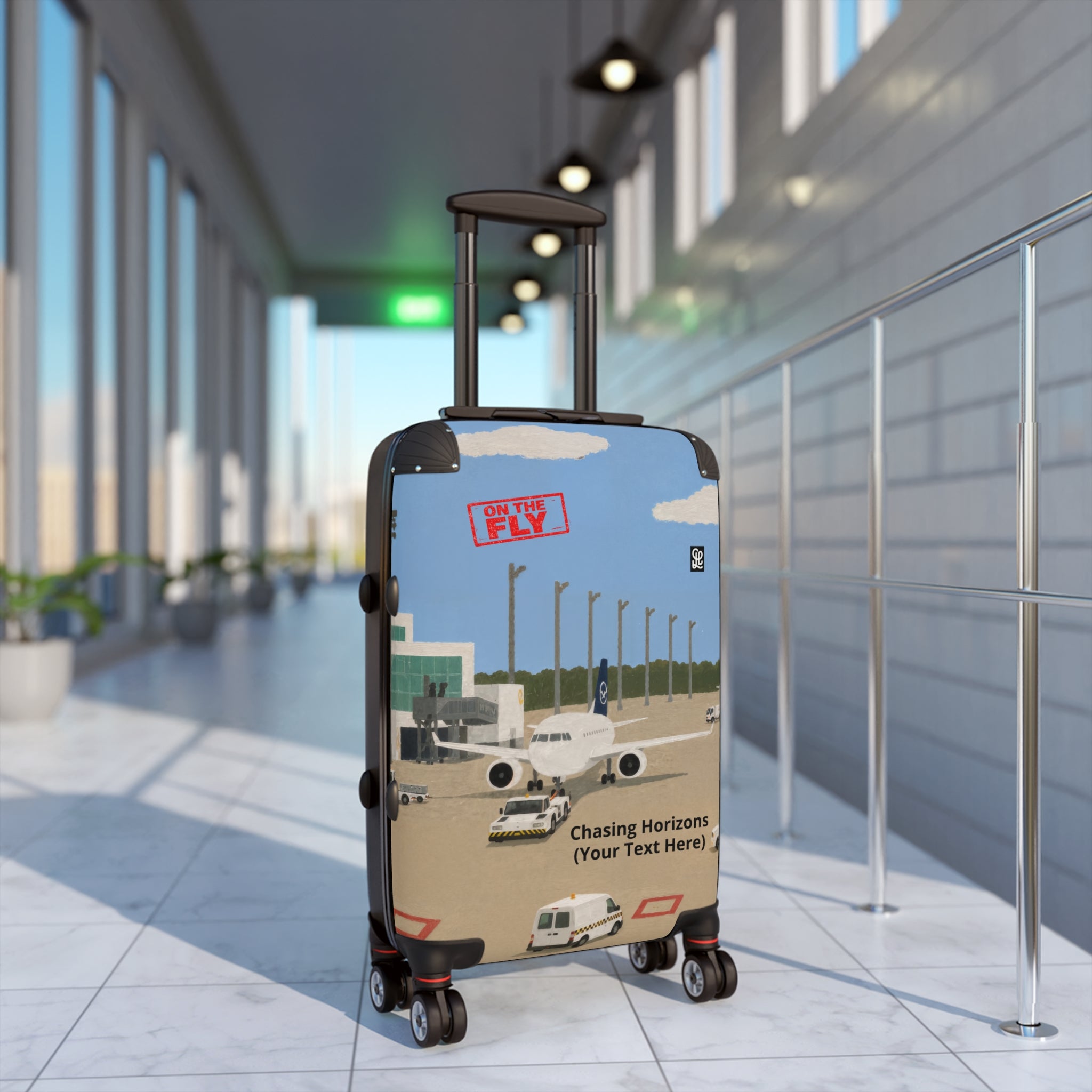 oryggy Originals Summer line Personalized Airport Runway Suitcase