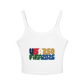 America 250 x FIFA World Cup 2026 Crop Tank Top — Retro Patriotic USA 250 Celebration Spaghetti Strap - Oryggy