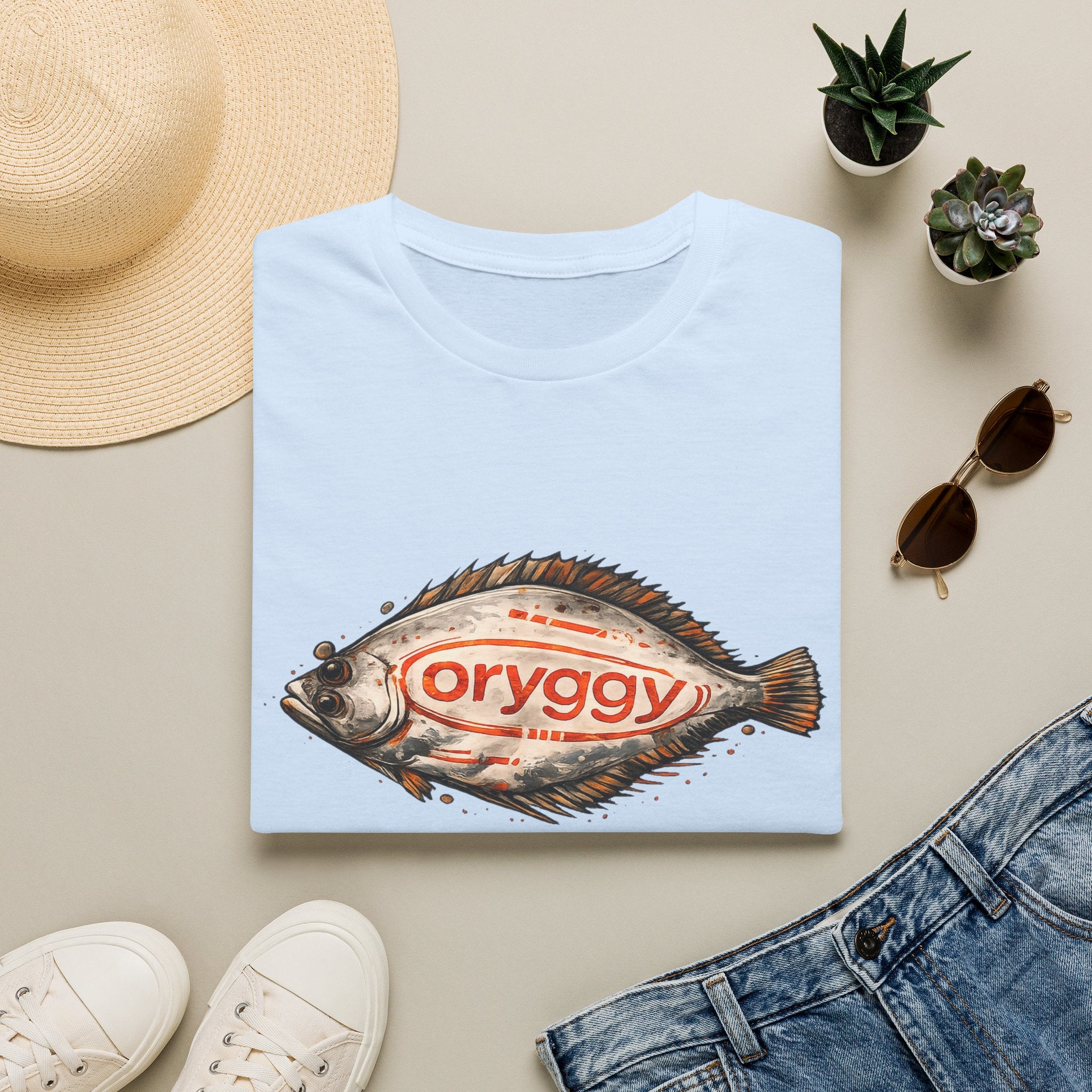 oryggy Originals Summer line Vintage Fish T-Shirt