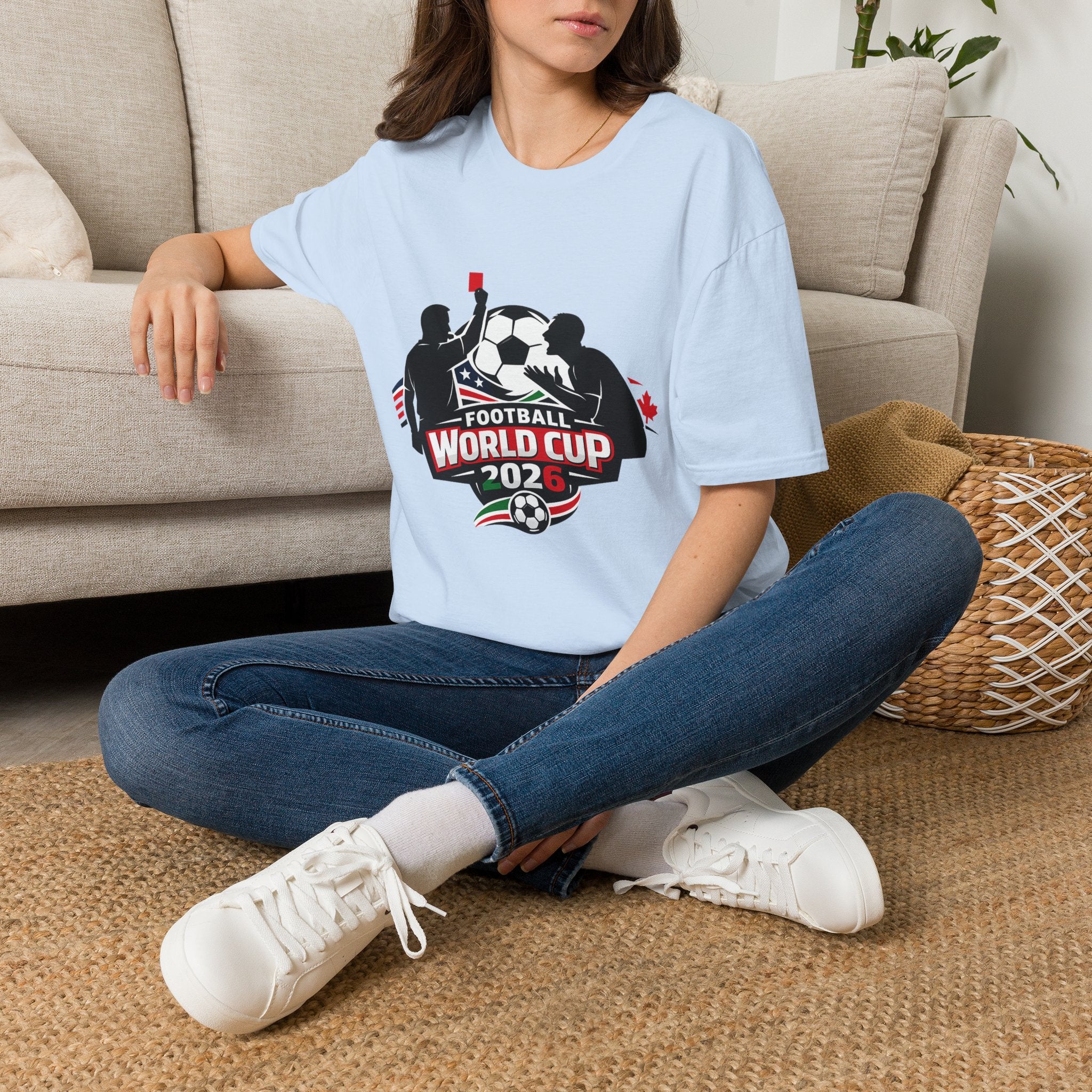 FIFA World Cup 2026 Soccer T-Shirt — Football Referee Red Card Design - Oryggy