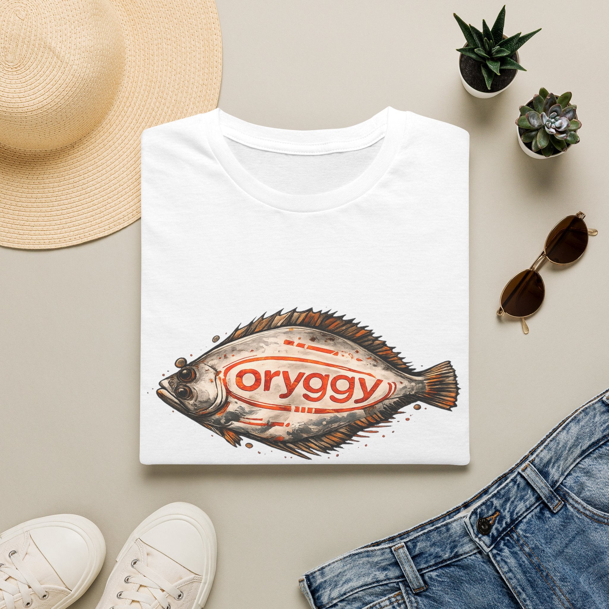 oryggy Originals Summer line Vintage Fish T-Shirt