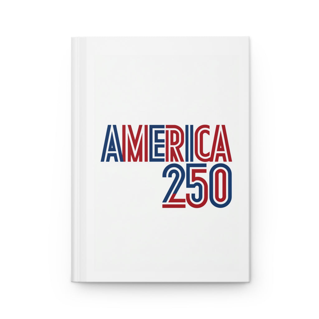 America 250 Hardcover Journal | Patriotic USA Flag Notebook