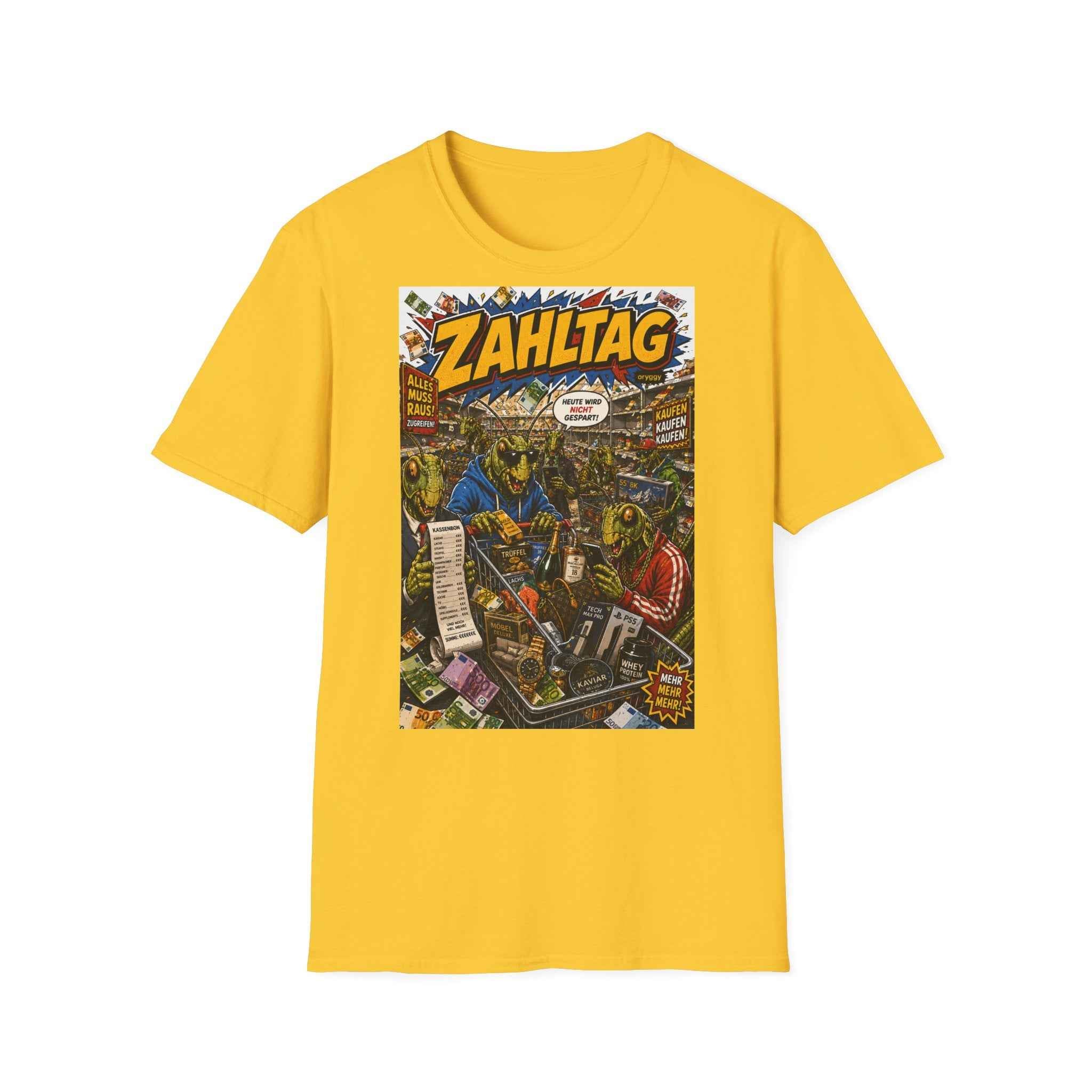 oryggy Originals Summer line T-Shirt — 'Zahltag' Comic Horror Graphic Tee