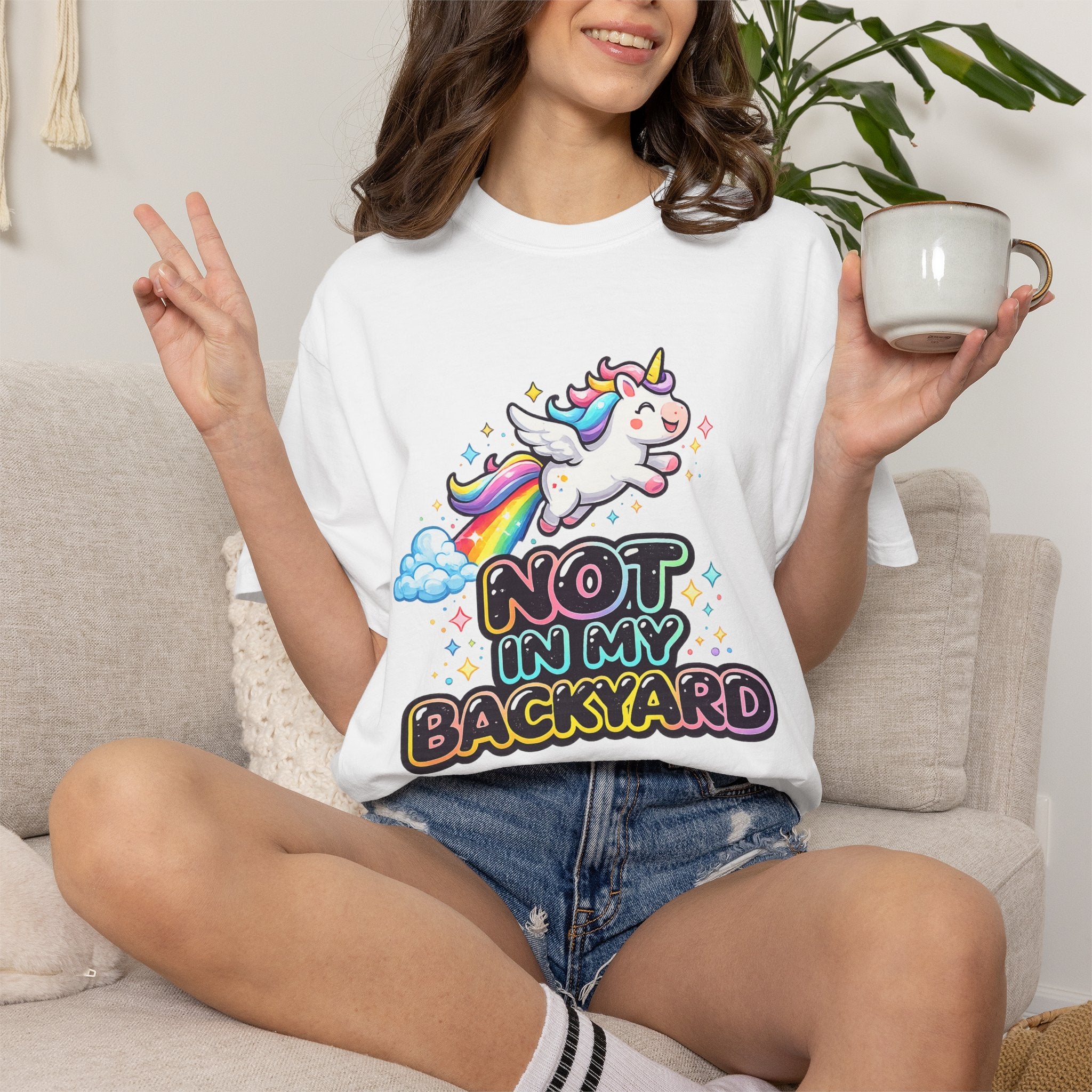 oryggy Originals Summer line Unicorn "Not In My Backyard" T-Shirt