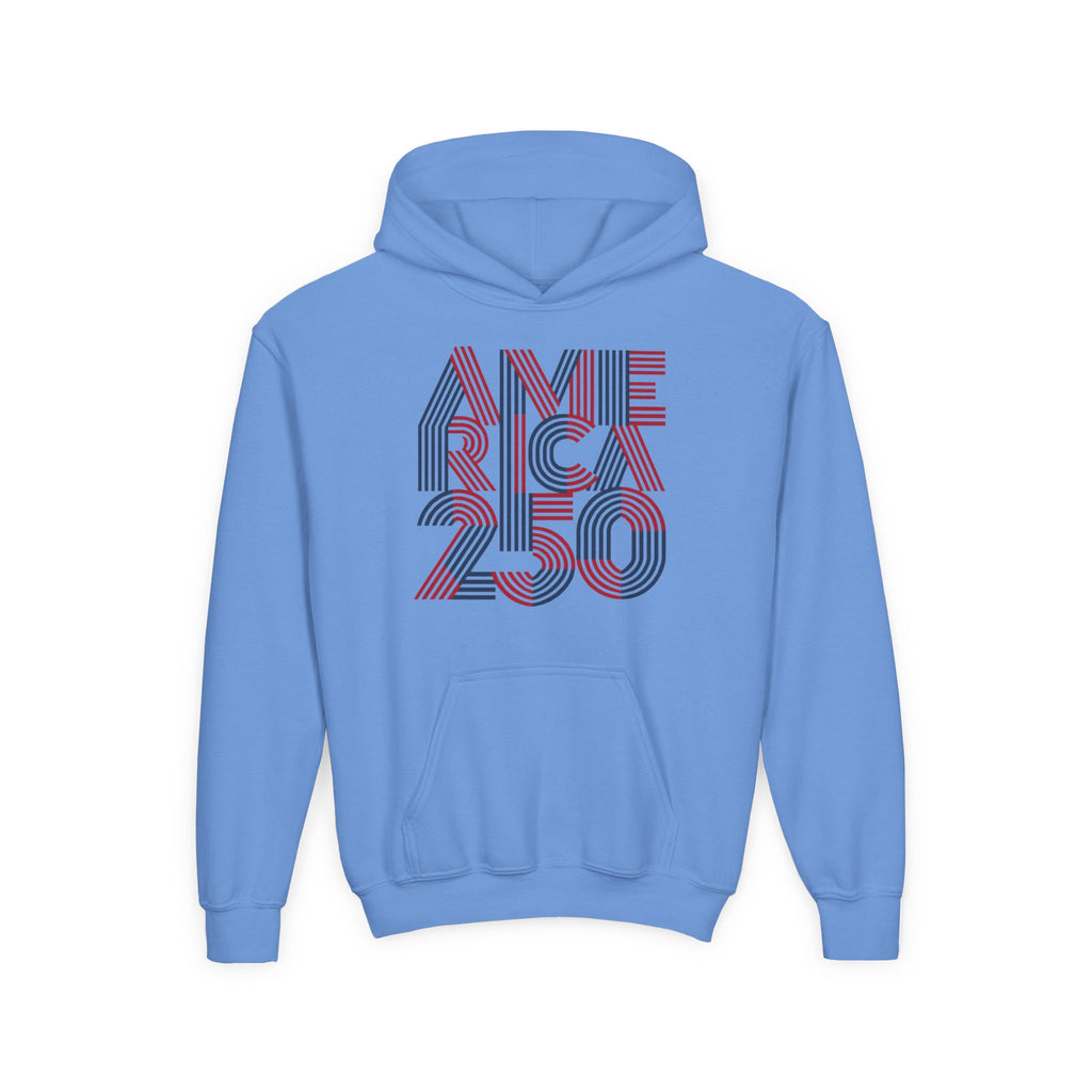 America 250 Hoodie | Patriotic Retro Typography, 250th Anniversary