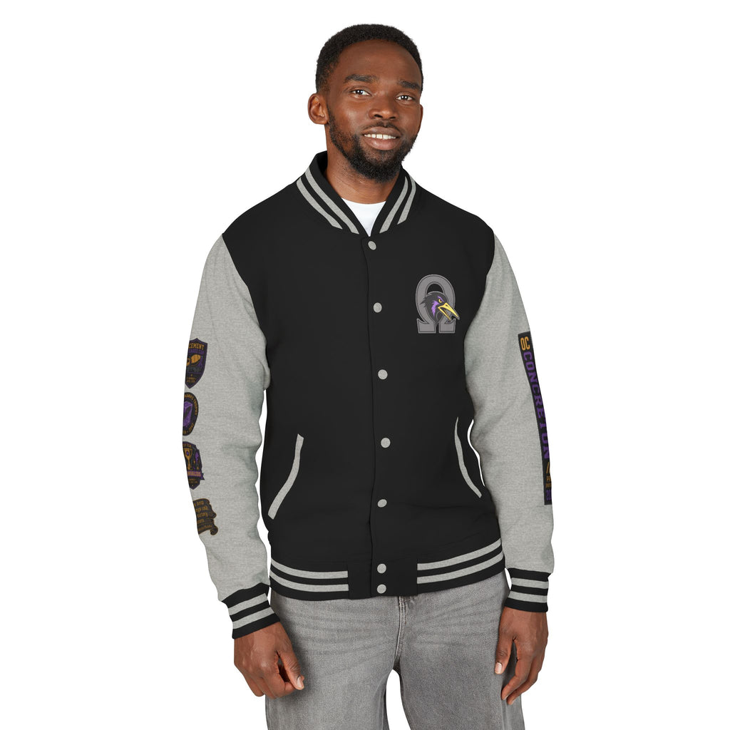 OC Concreton Varsity Jacket — Pancho Hawks "Cold Bearings" Distressed Edition