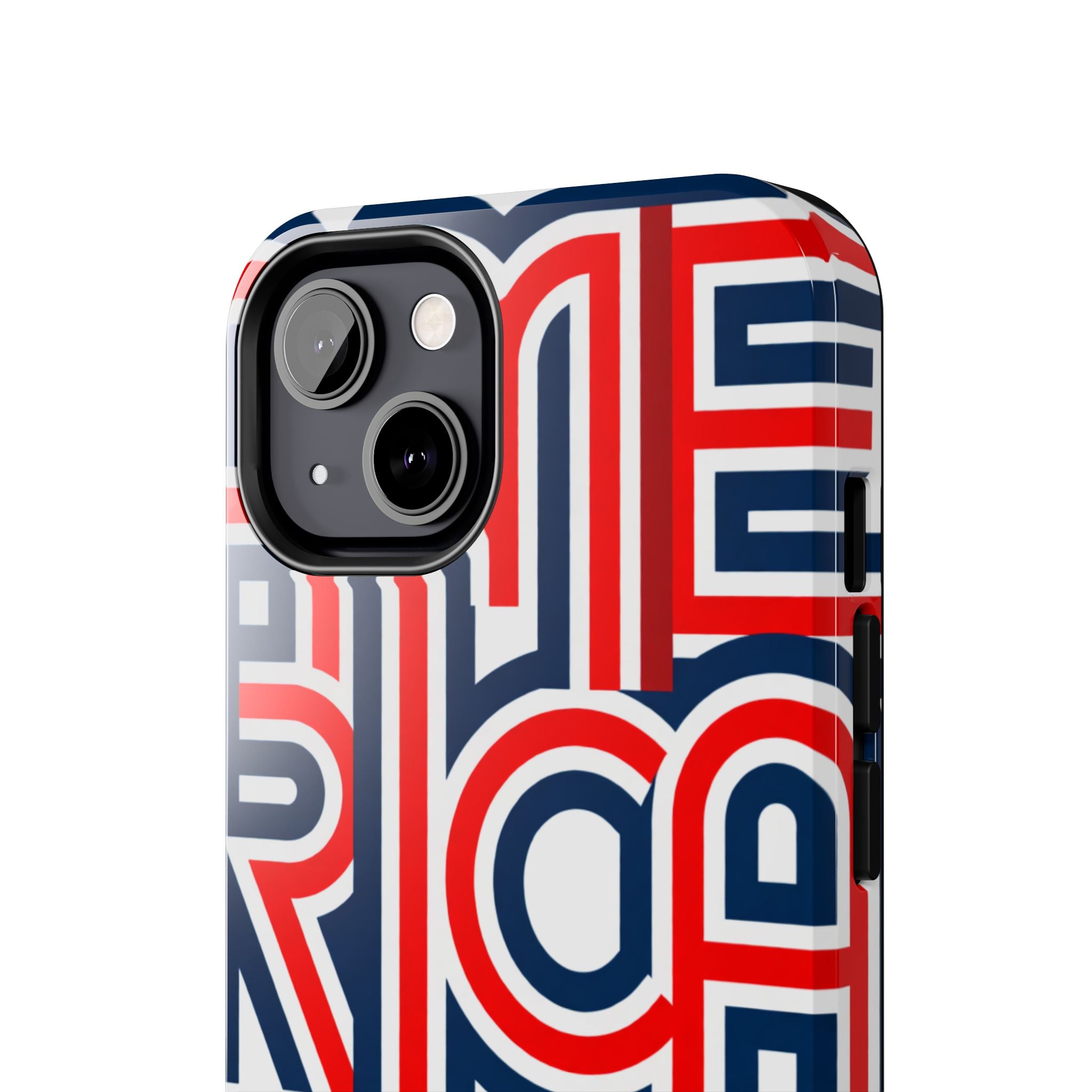 Patriotic 'America 250' Tough Phone Case – Red, White & Blue Retro Typography
