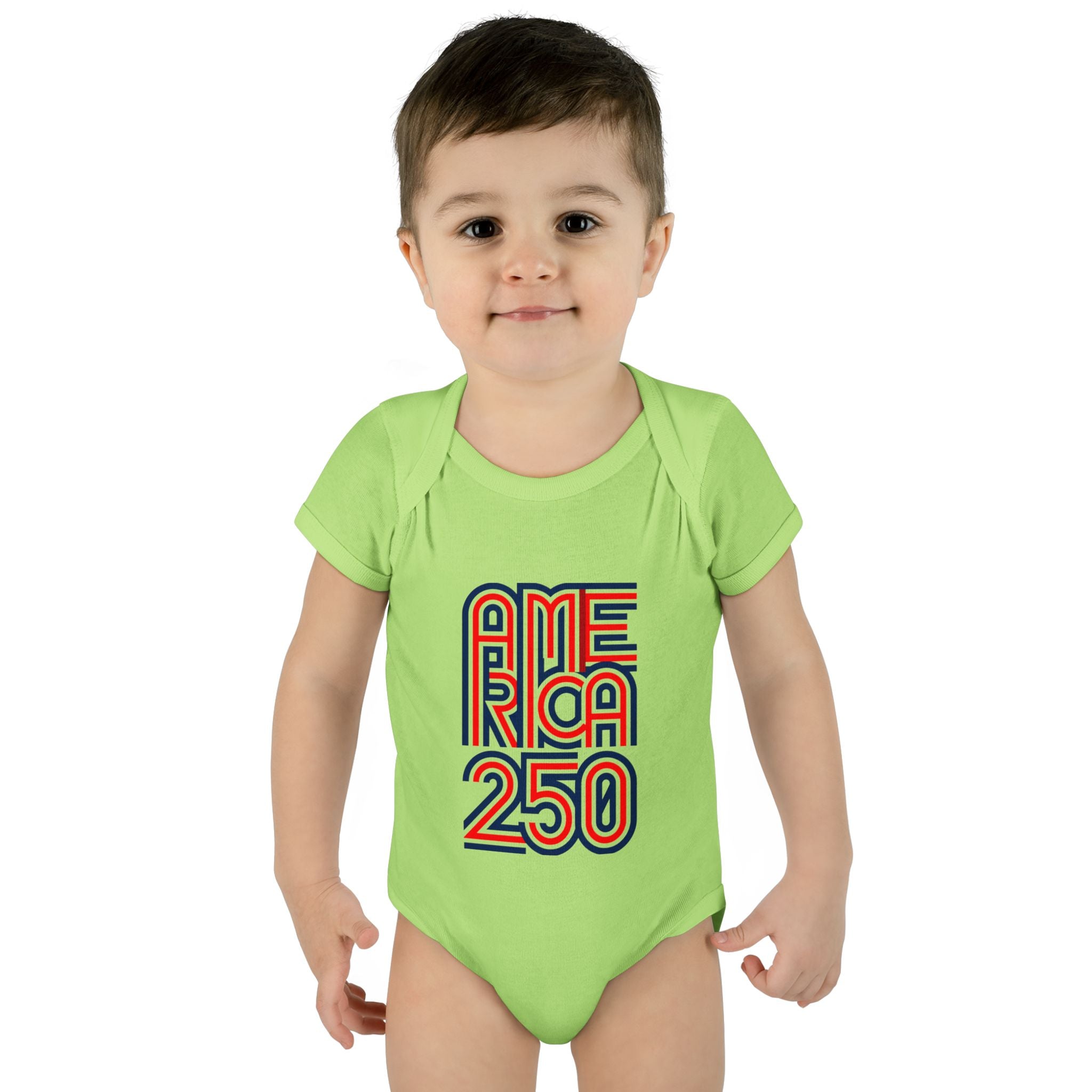 America 250 Personalized Infant Bodysuit | USA Flag