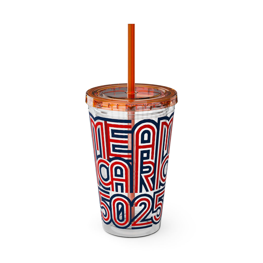 America 250 Tumbler | Patriotic Red White Blue Straw Cup
