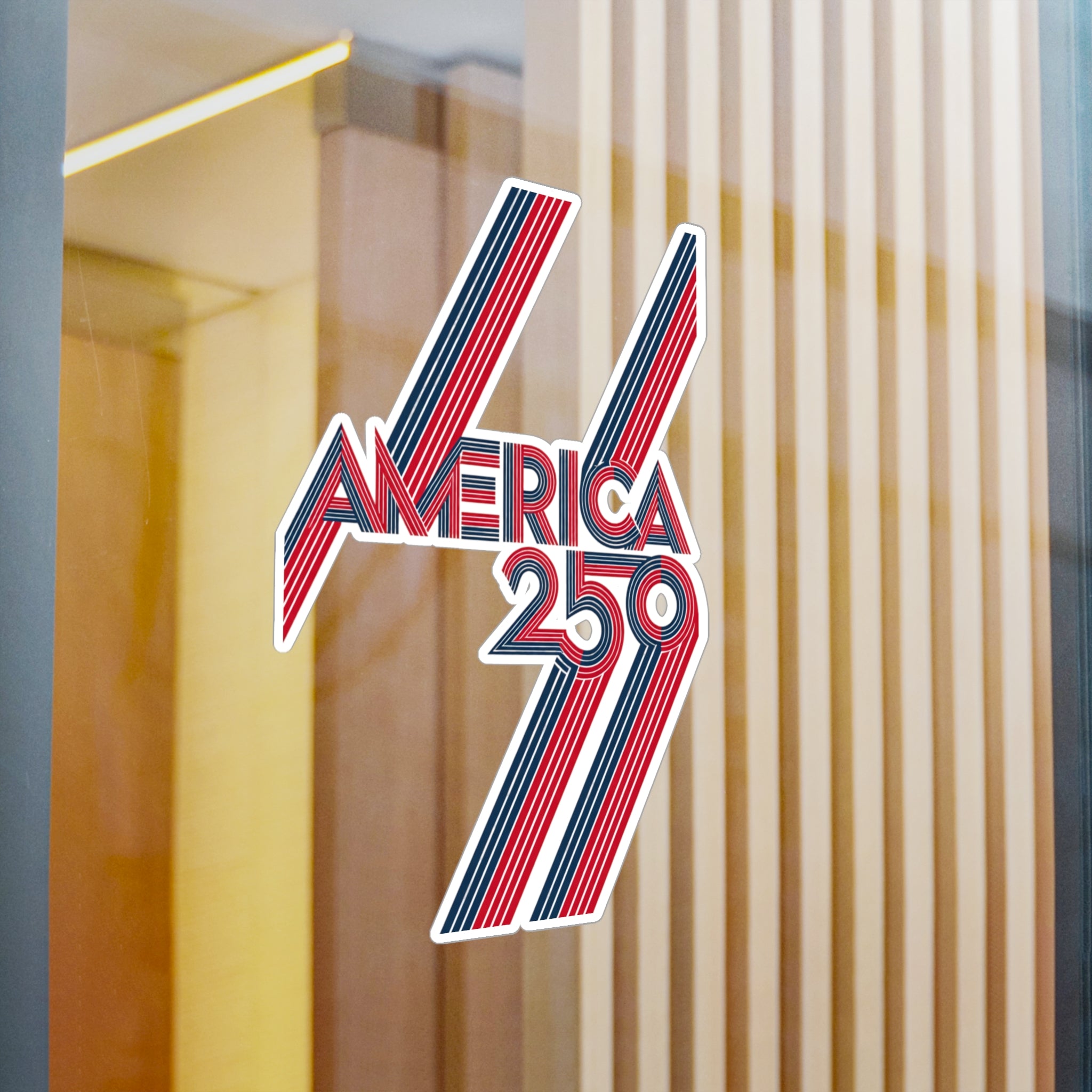 America 250 Retro Stripes Sticker | Kiss-Cut Vinyl Decal
