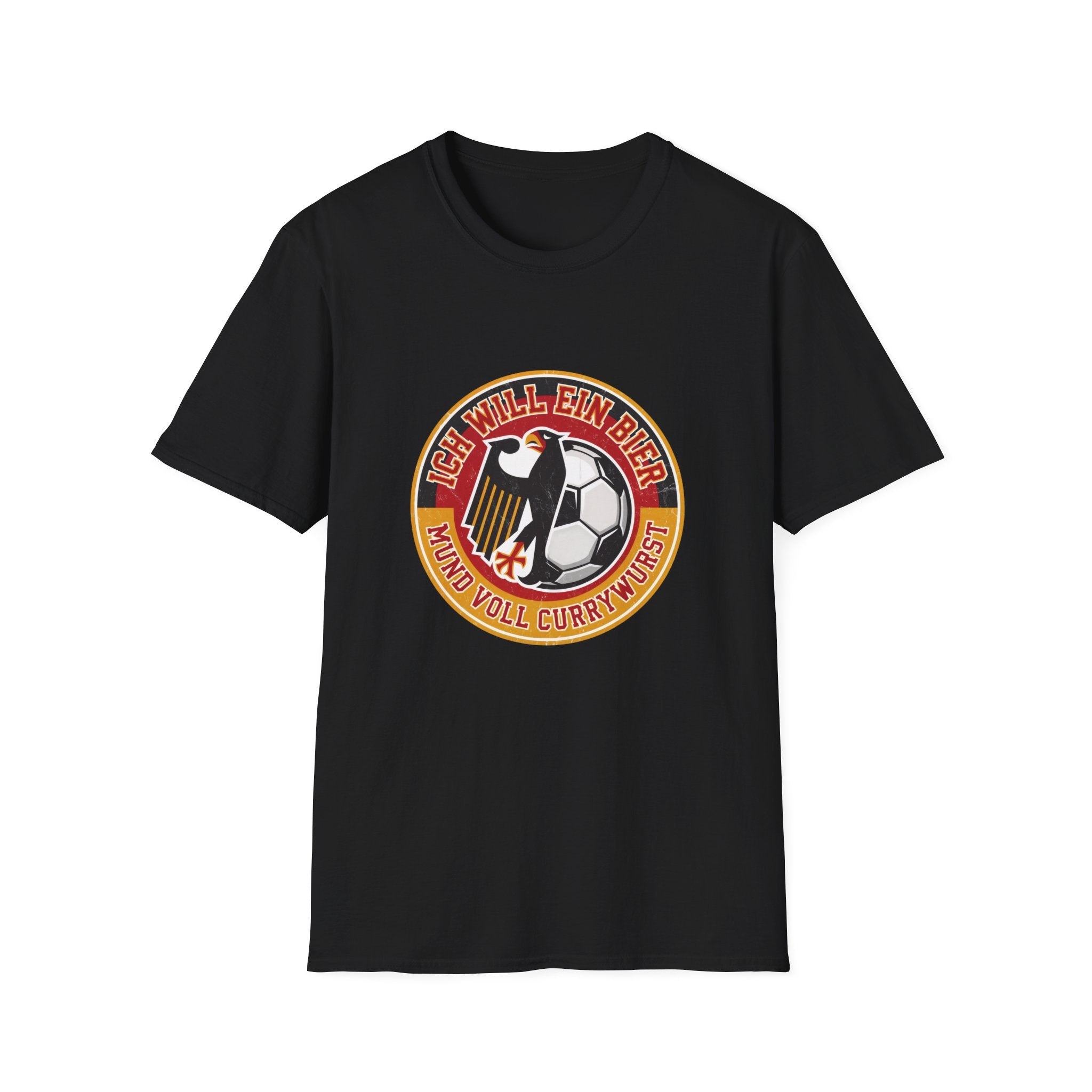 Soccer Eagle Tee — "Ich will ein Bier" German Football Fan Shirt