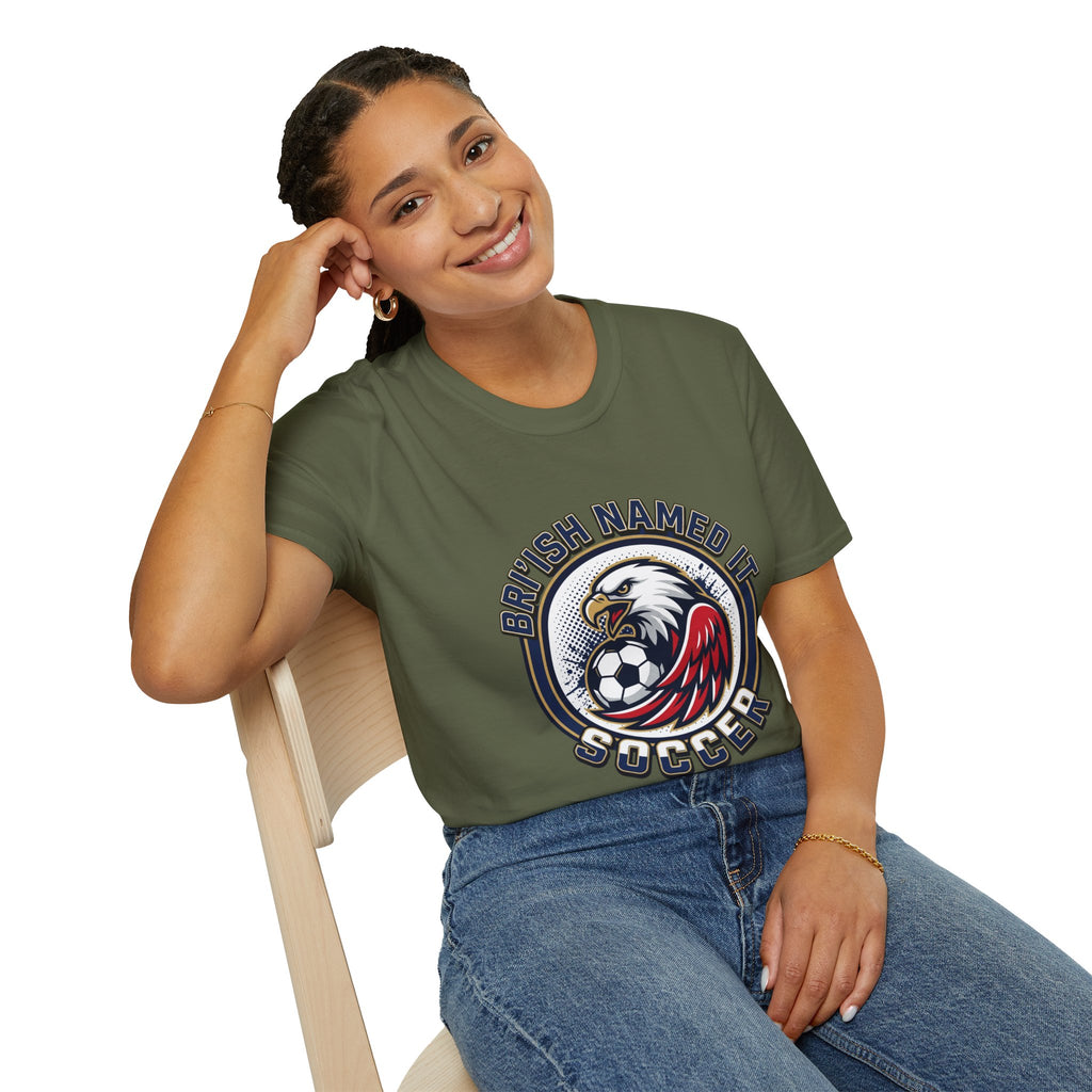 FIFA 2026 Soccer Eagle T-Shirt — "Bri'ish Named It Soccer" Vintage Soccer Graphic Tee