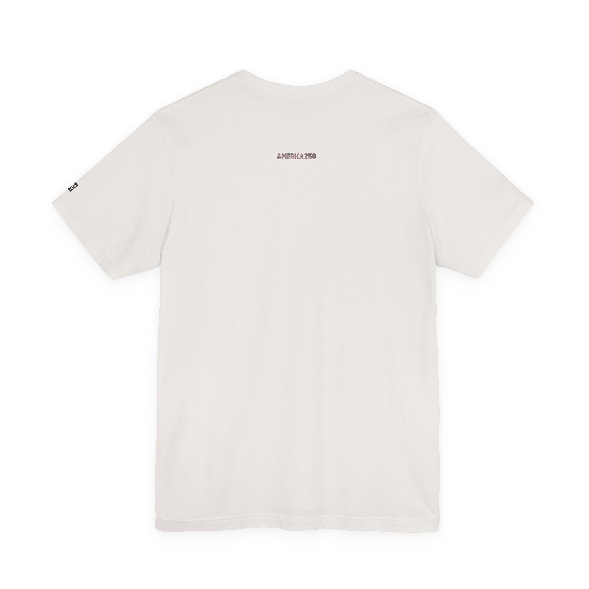 America 250 Tee | Patriotic Red Blue Striped Typography