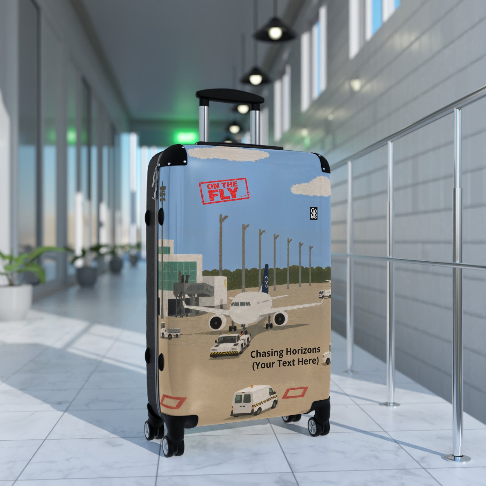 oryggy Originals Summer line Personalized Airport Runway Suitcase