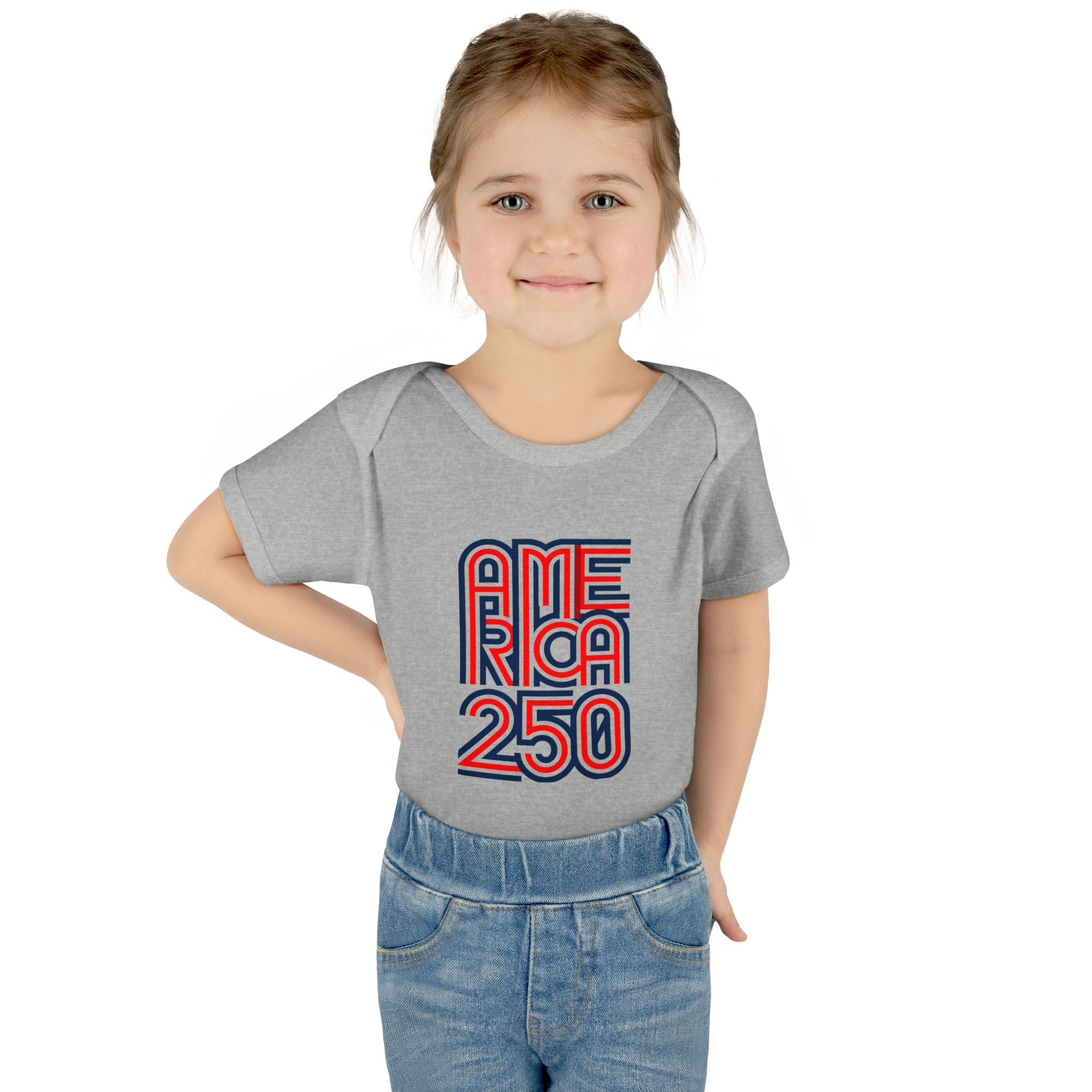 America 250 Personalized Infant Bodysuit | USA Flag