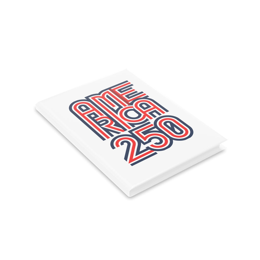 America 250 Hardcover Notebook | Patriotic USA Flag Journal