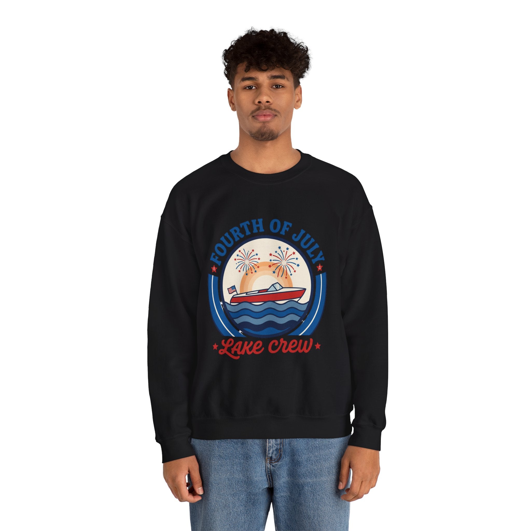 oryggy - america-250-unisex-heavy-blend™-crewneck-sweatshirt - Vintage Patriotic Apparel