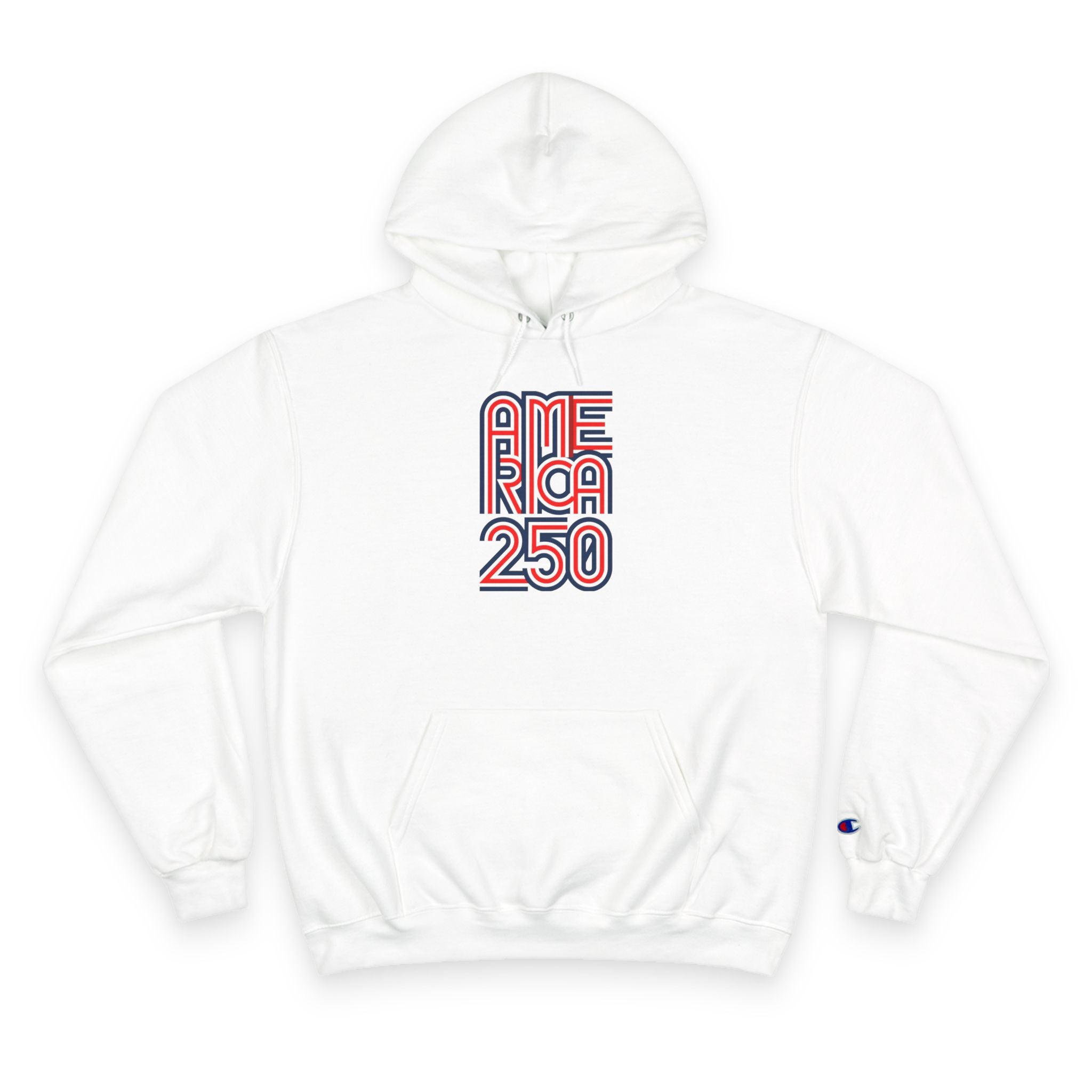 America 250 Hoodie — Retro Red & Blue 2026 Celebration Pullover - Oryggy