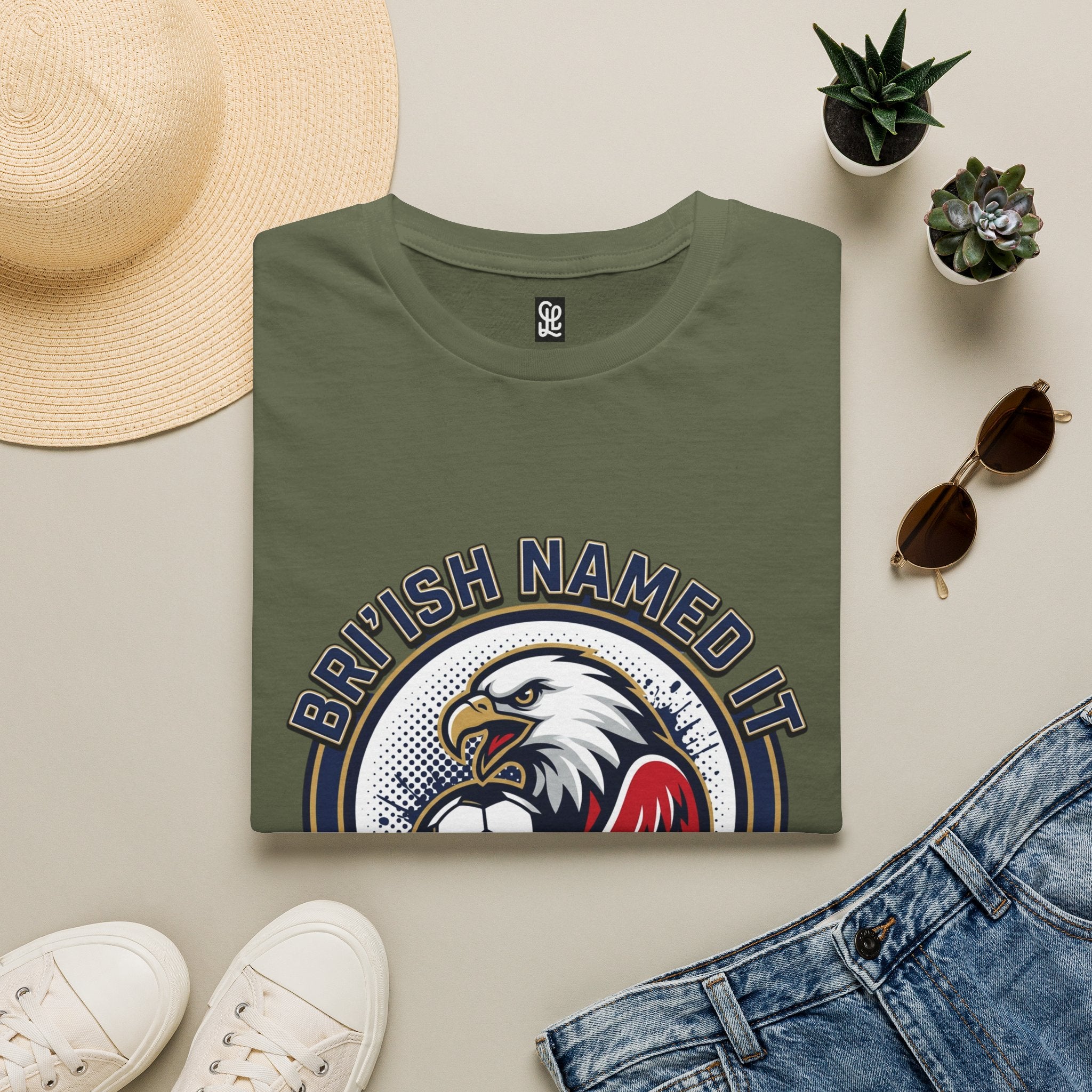 FIFA 2026 Soccer Eagle T-Shirt — "Bri'ish Named It Soccer" Vintage Soccer Graphic Tee