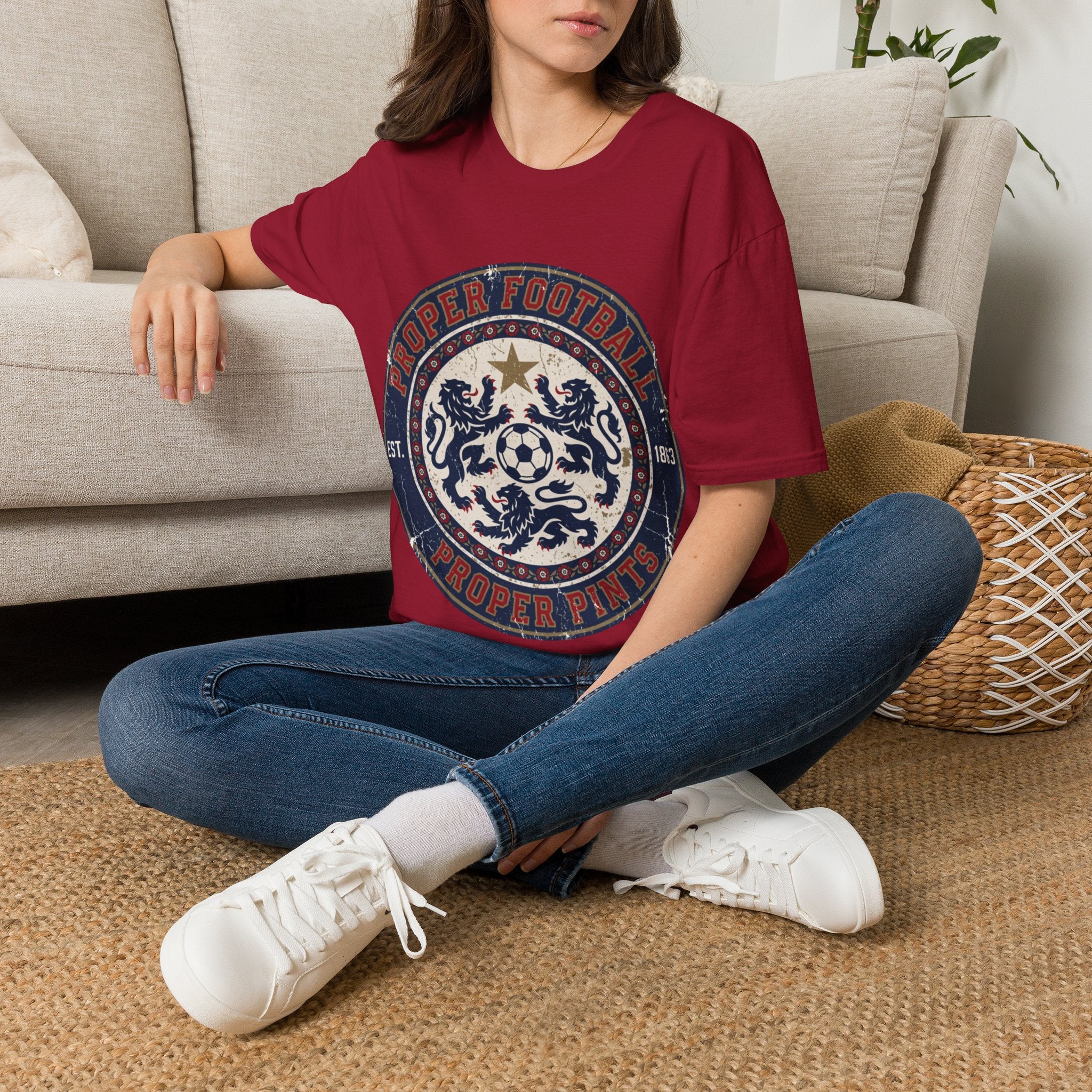 FIFA World Cup 2026 T-Shirt — oryggy "Proper Football" Vintage Crest Tee