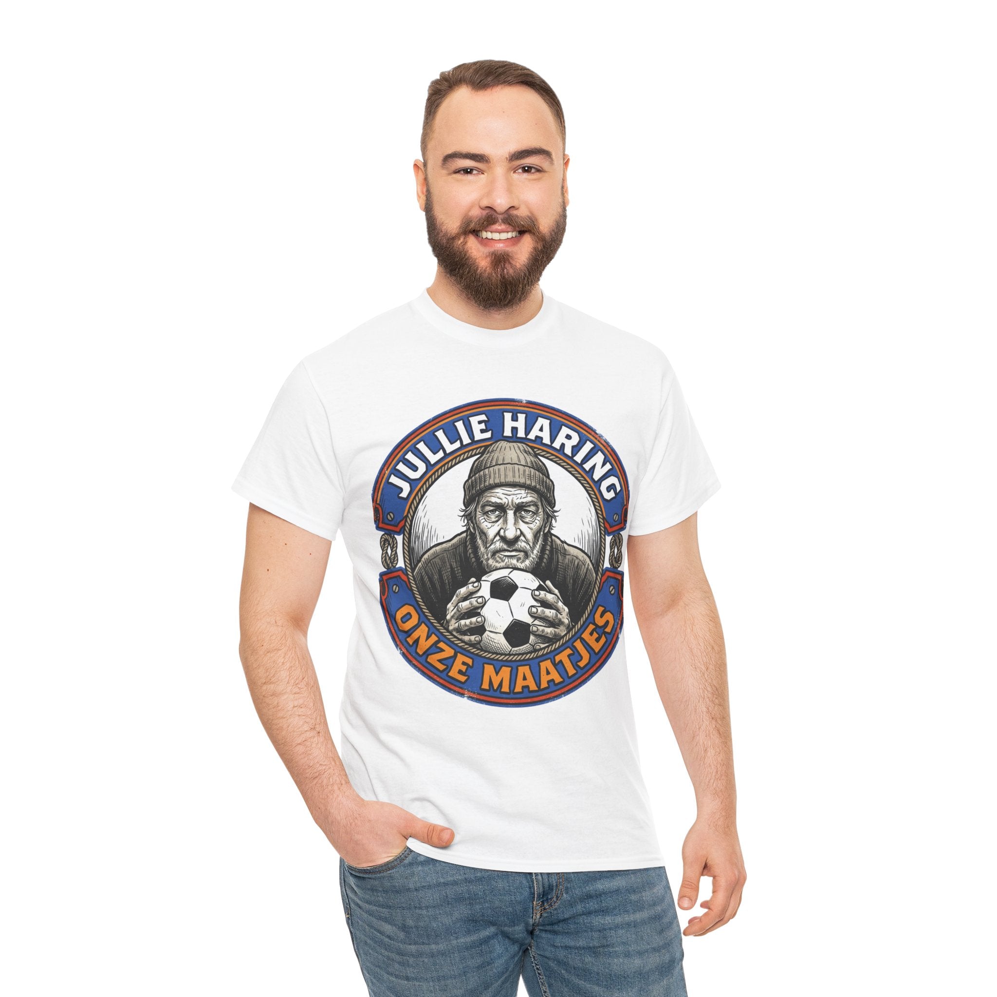 FIFA World Cup 2026 T-Shirt — Jullie Haring Onze Maatjes Vintage Fisherman Soccer Graphic