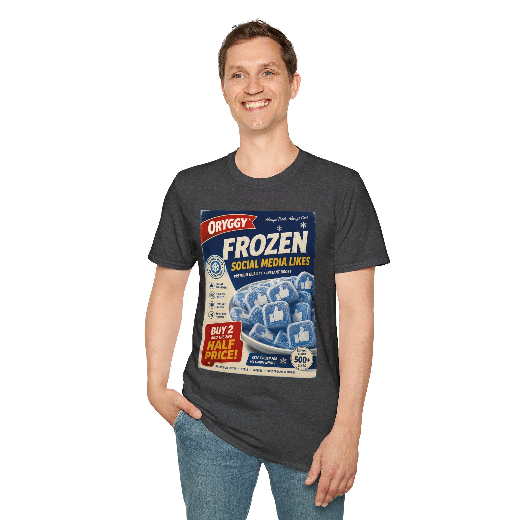 oryggy Originals Summer line 'Frozen Social Media Likes' Retro Graphic Tee