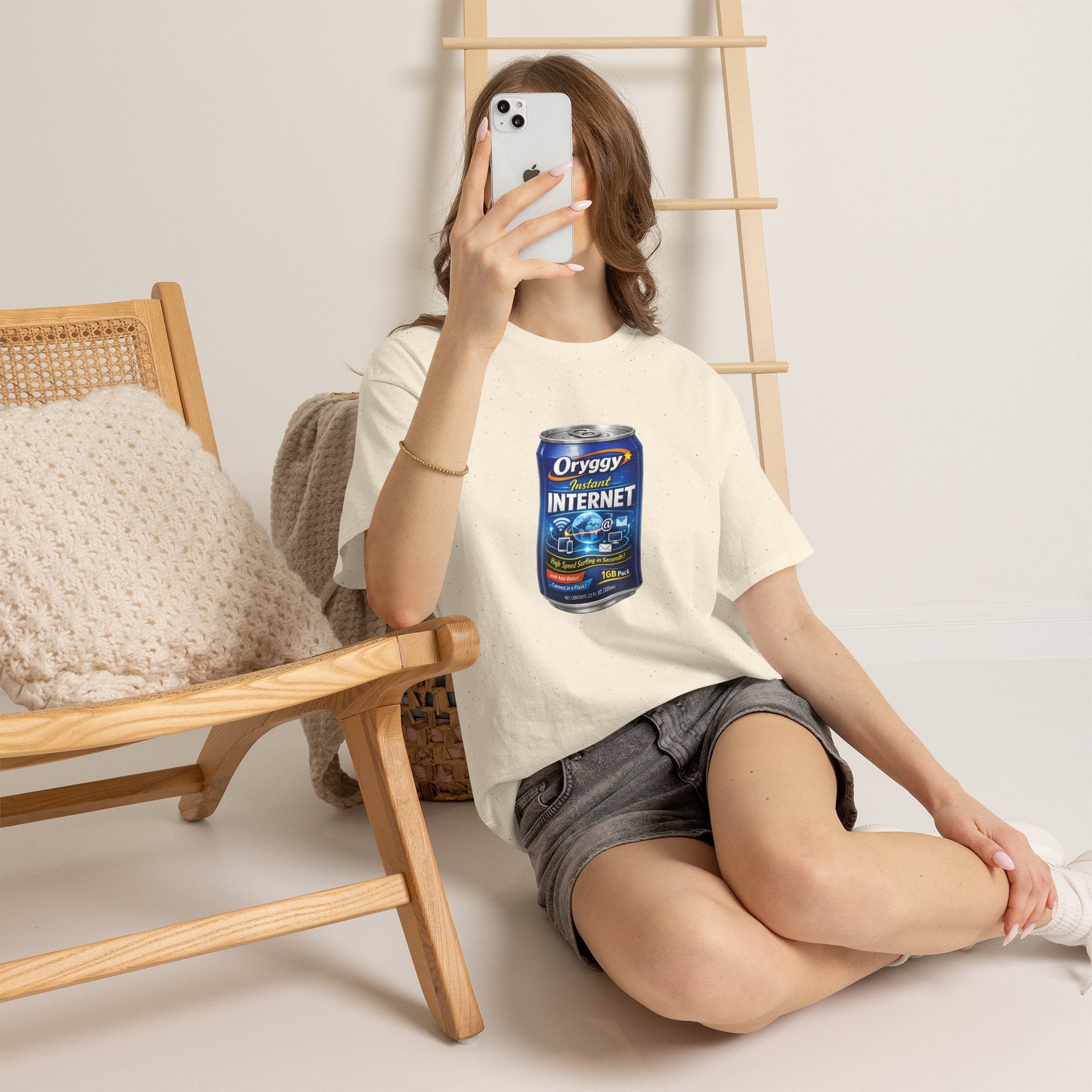 oryggy Originals Summer line Canned Internet Tee — Retro Can Graphic T-Shirt