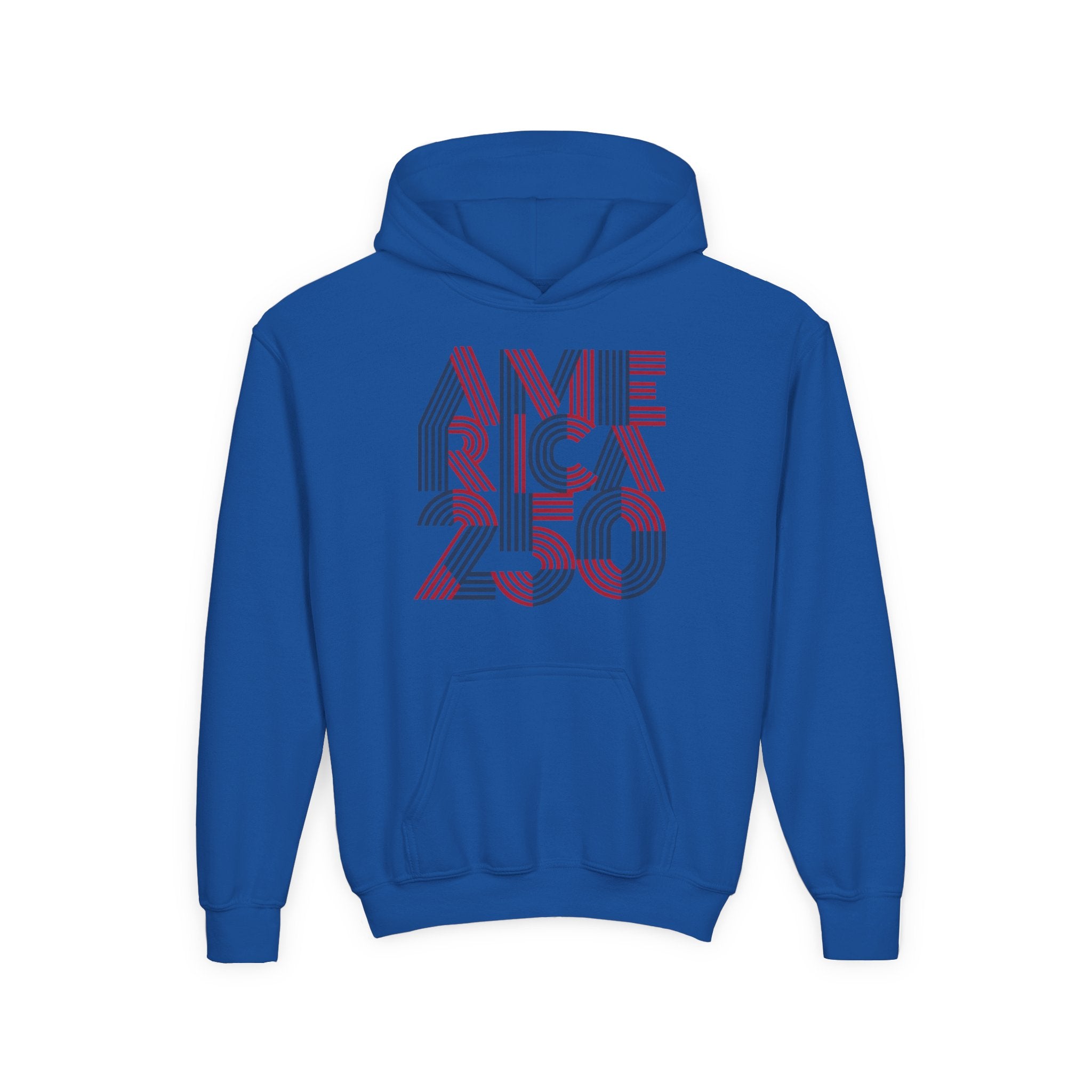 America 250 Hoodie | Patriotic Retro Typography, 250th Anniversary
