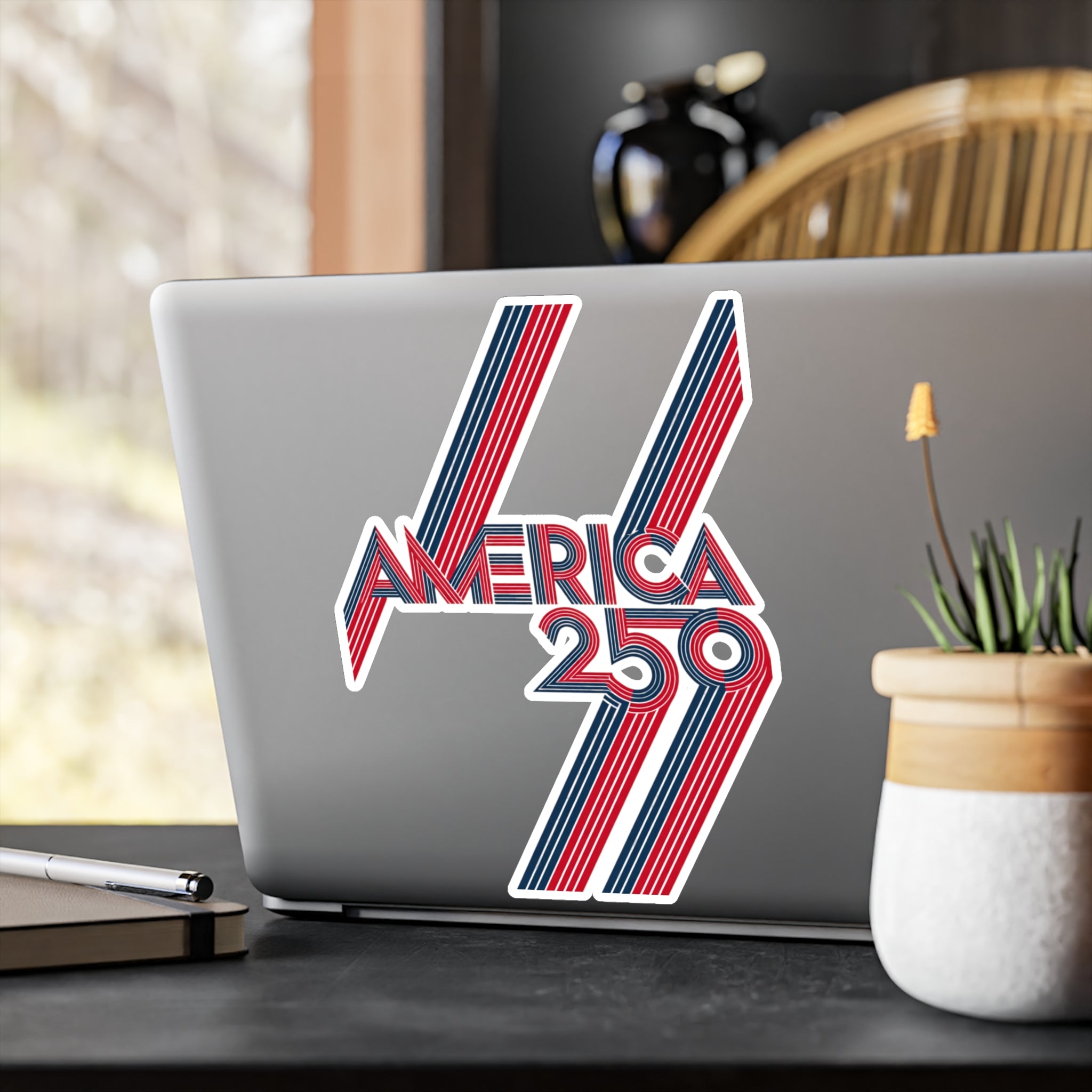 America 250 Retro Stripes Sticker | Kiss-Cut Vinyl Decal