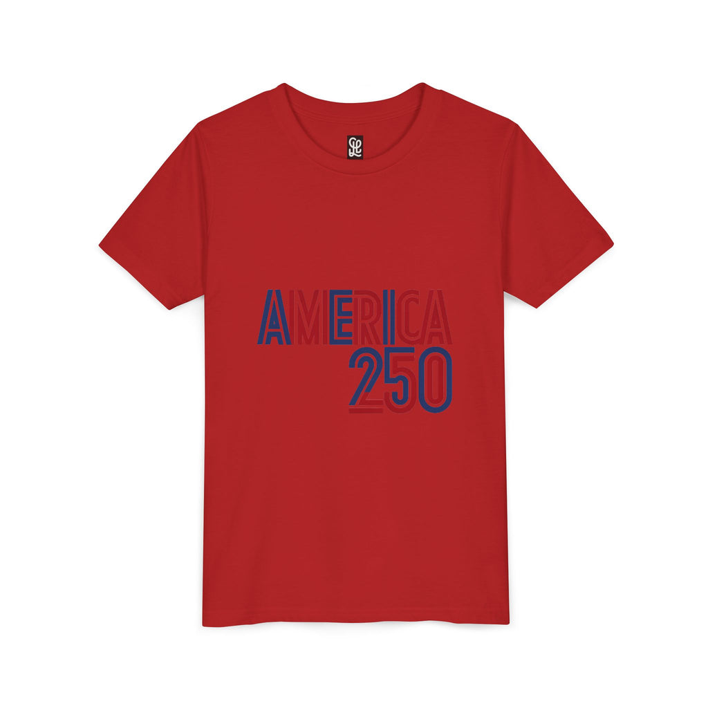 America 250 Youth Tee | Patriotic USA Flag Independence Day