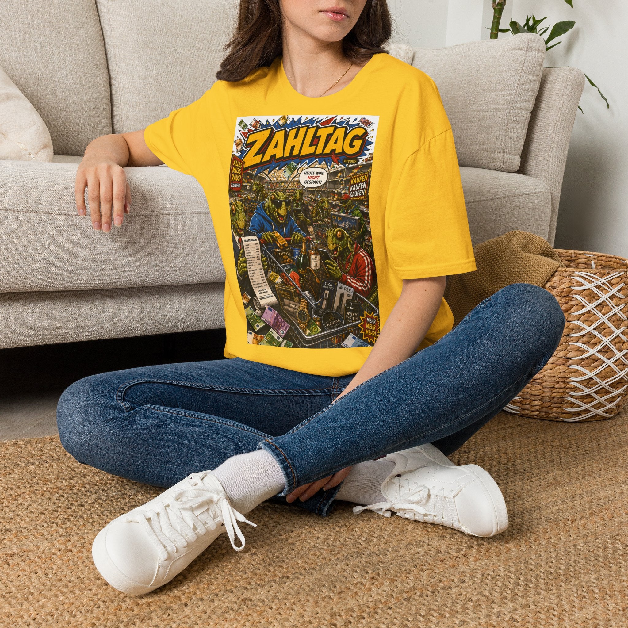 oryggy Originals Summer line T-Shirt — 'Zahltag' Comic Horror Graphic Tee